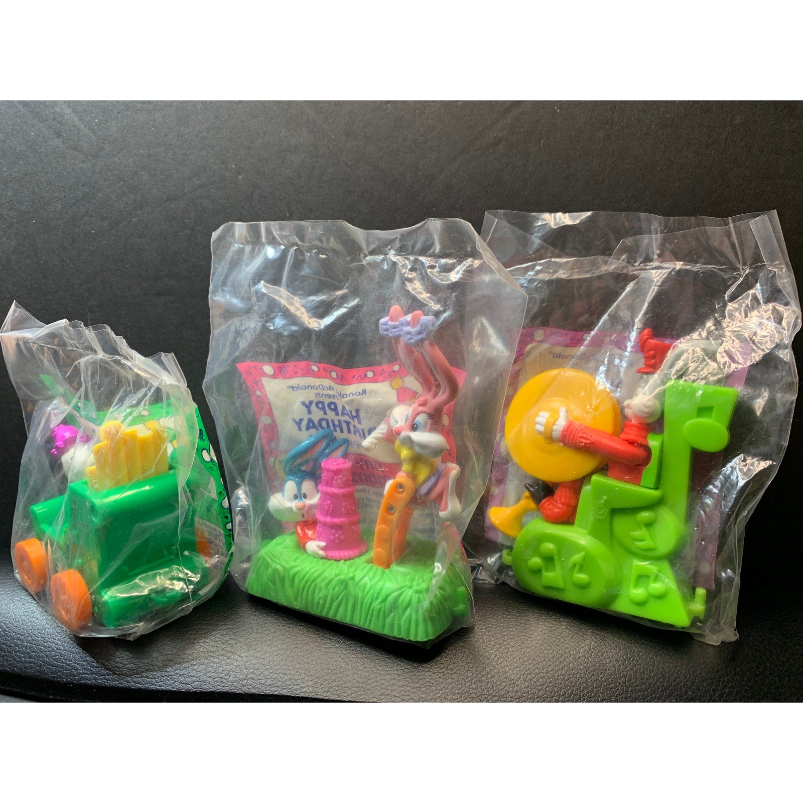 1994 McDonalds Happy Birthday Happy Meal 2 Complete Sets Toys Bags Boxes Lot