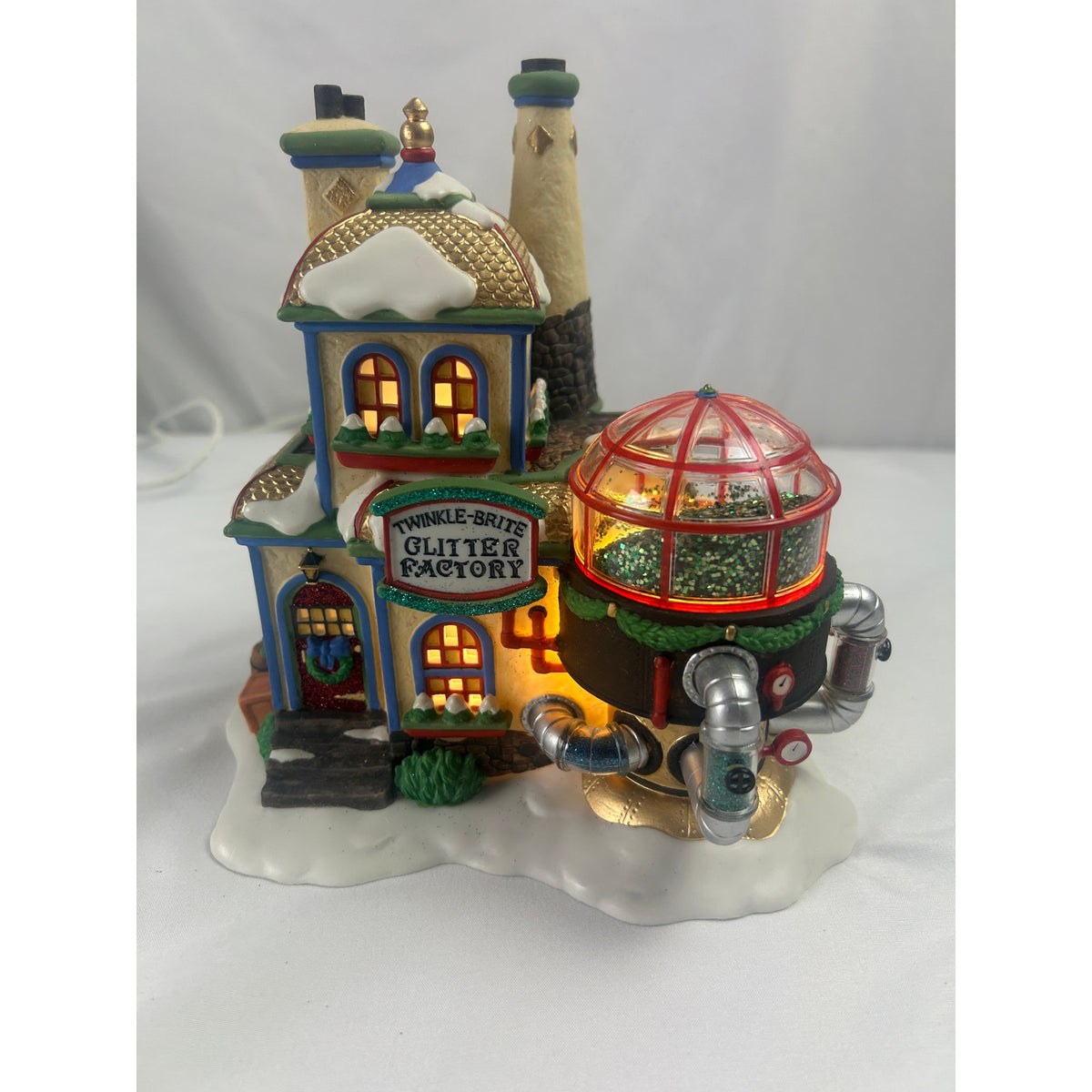 Department 56 Twinkle Brite Glitter Factory 56738 North Pole Series Retired