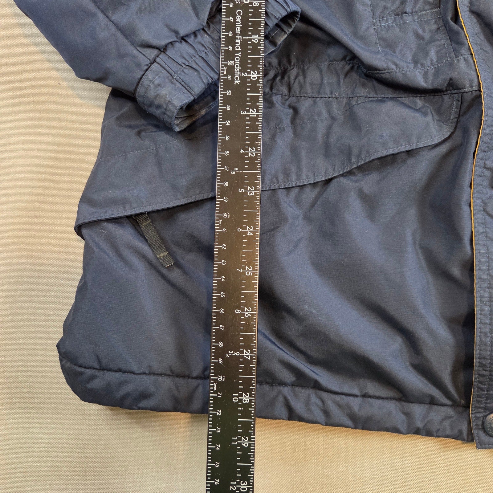 Columbia Sportswear Vintage 90s Parka Jacket Men’s L Navy Yellow Broken Zipper