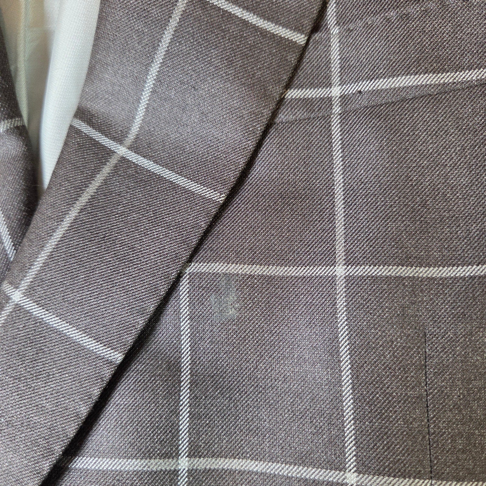 Samuelsohn Earl 44L Camel Hair Silk Windowpane Sport Coat Blazer Canada
