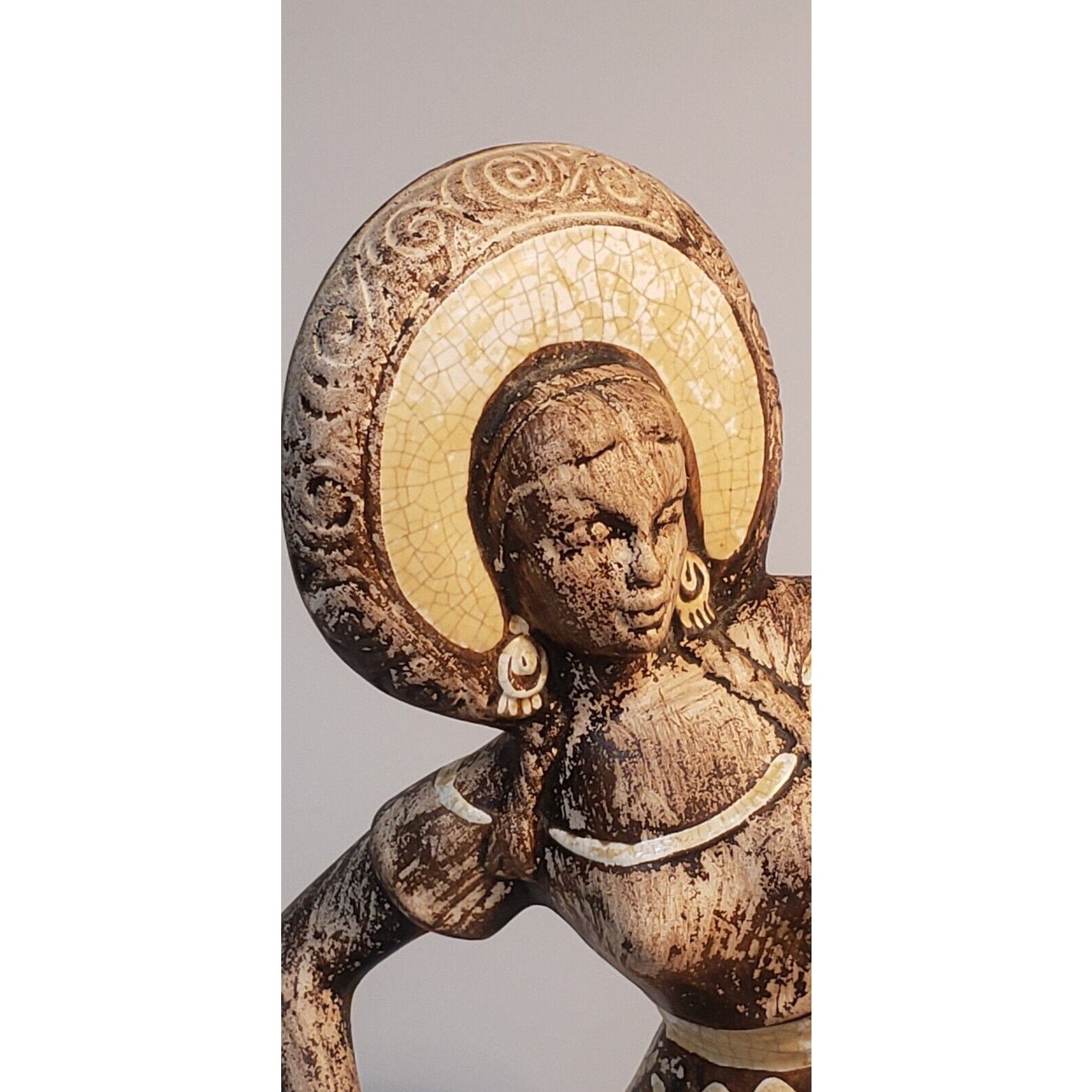 Vintage 1950s Treasure Craft Dancing Senorita Figurine 11.5" Ceramic Art
