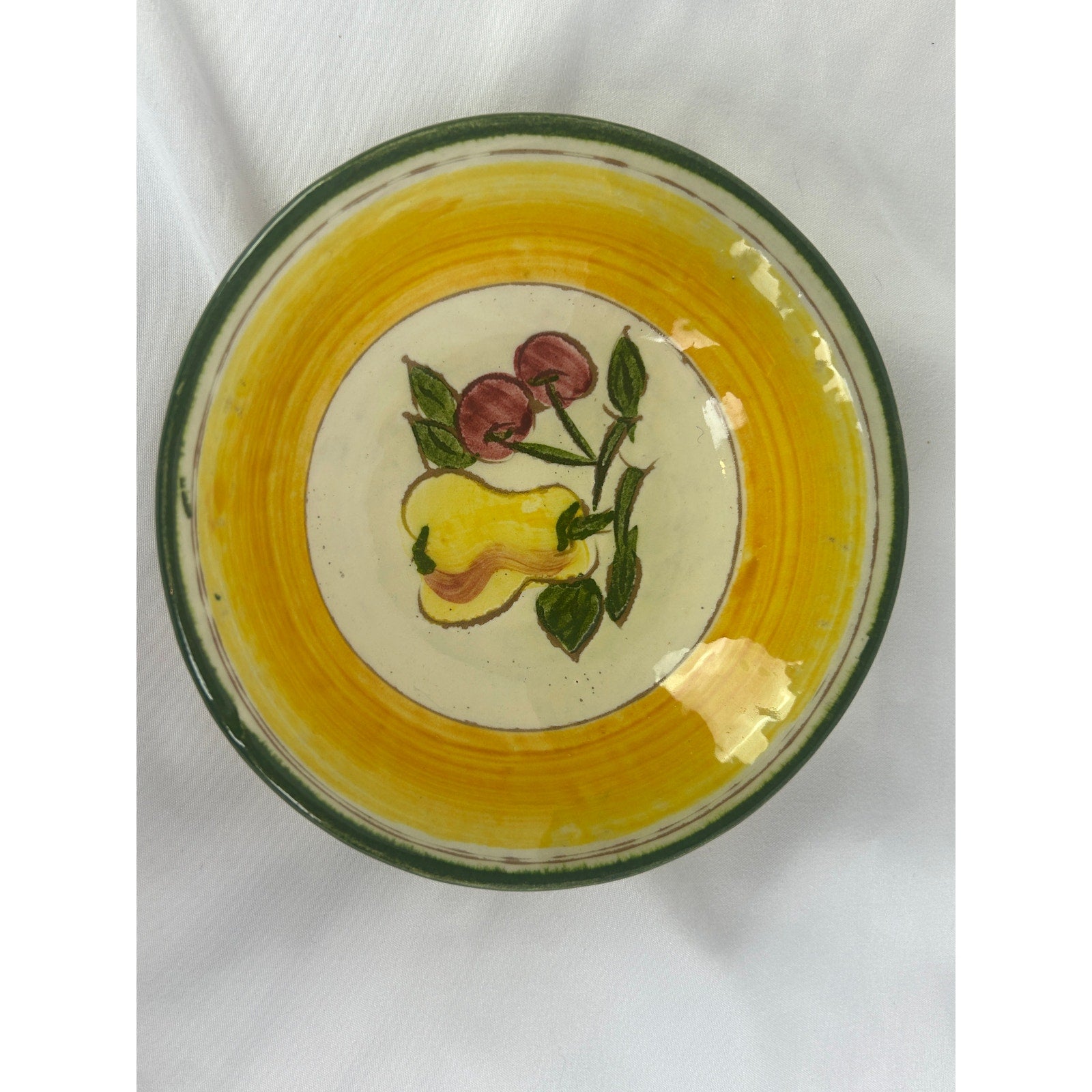 Vintage Della Ware Festival Fruit Bowls Set 5 Hand Painted USA