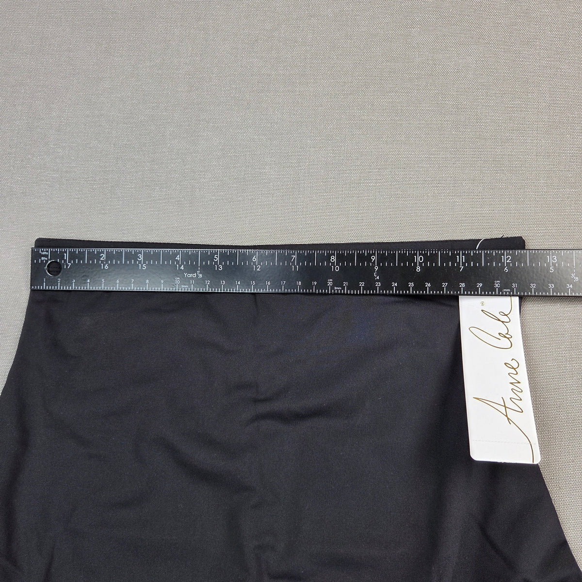 Anne Cole Womens M High Waist Tummy Control Swim Bottom Black MYMB36401 NWT