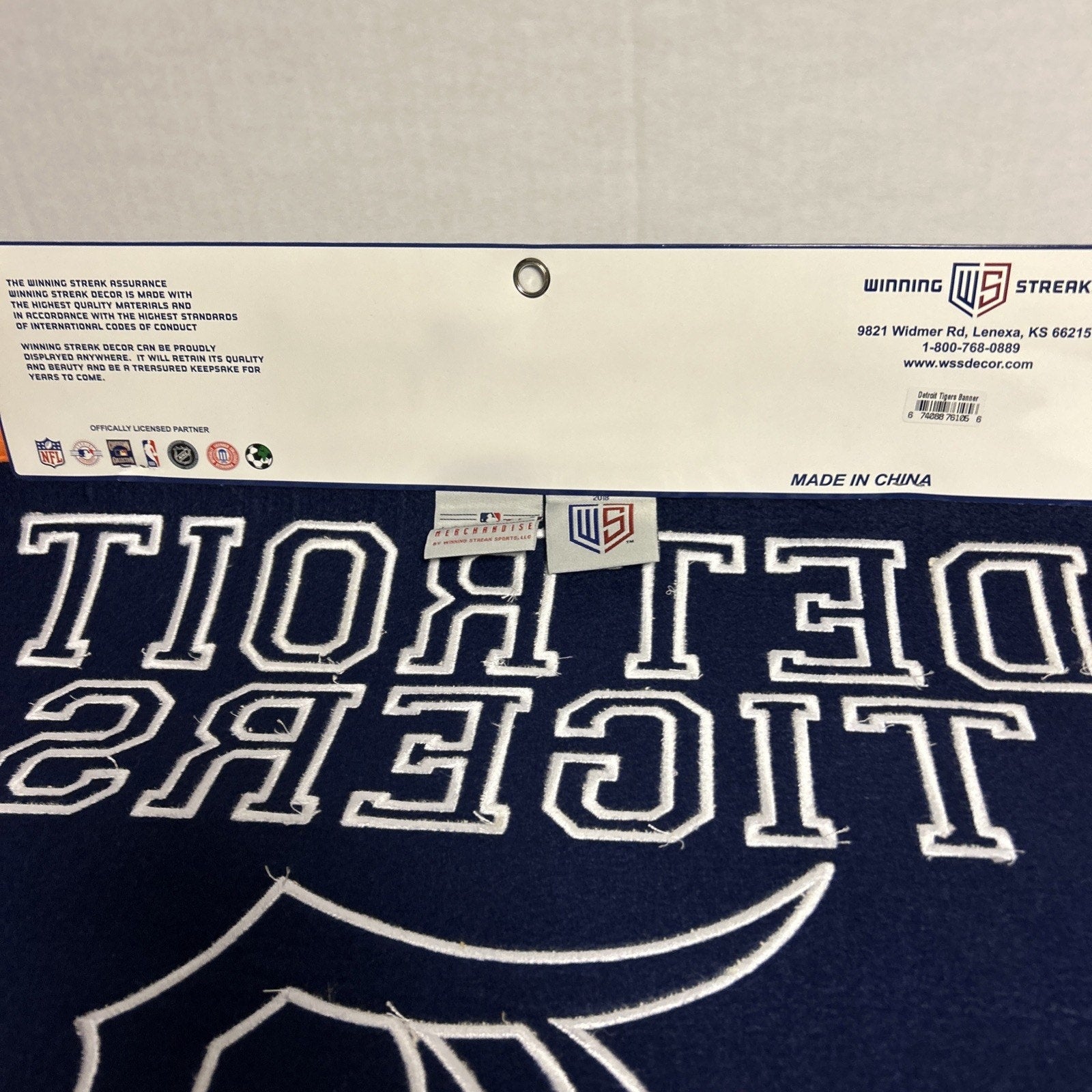 Detroit Tigers Wool Blend MLB Champions Banner, 24" x 36"
