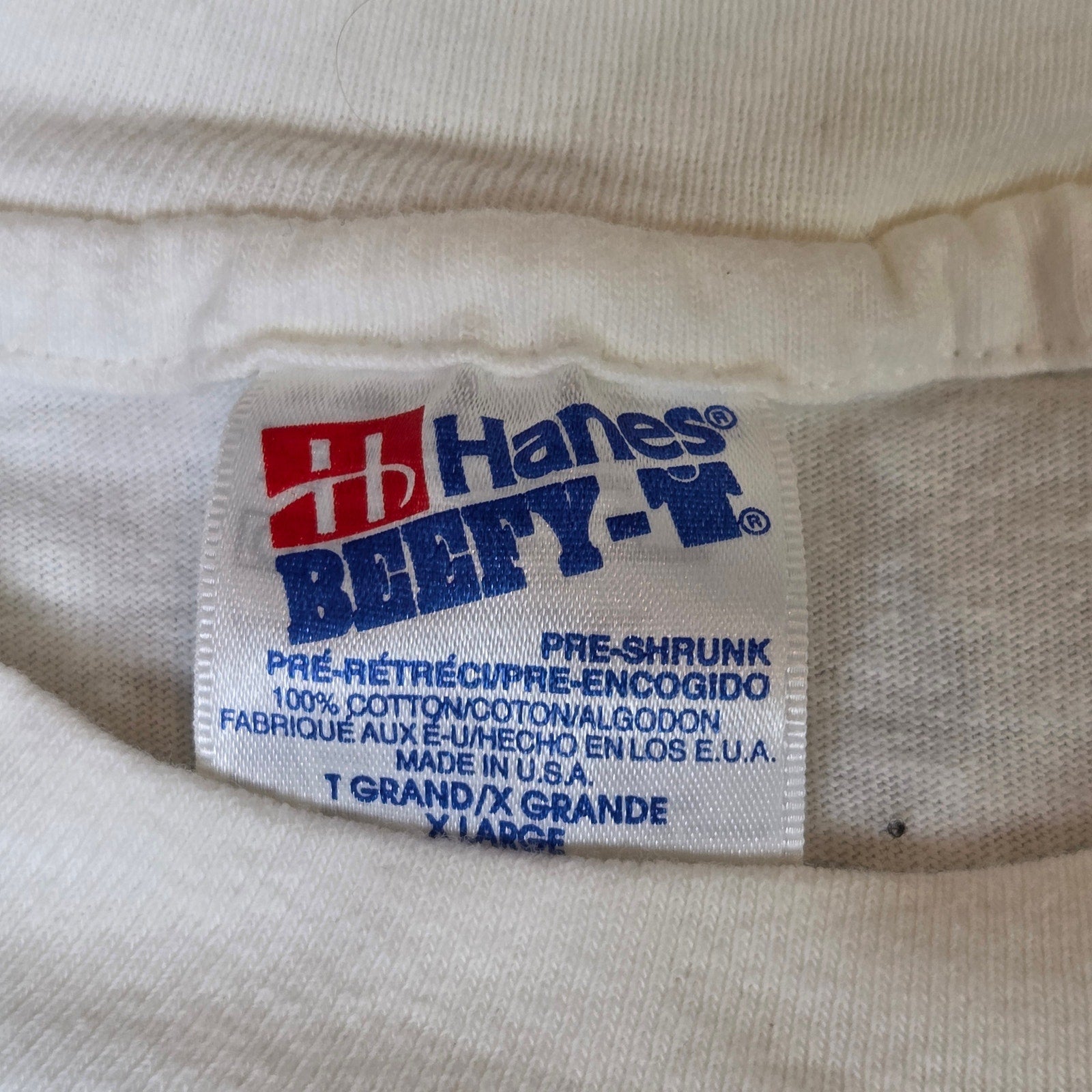 Hooters Atlanta GA Hanes Beefy-T Signed Tee XL Made USA Vintage 90s Tacky Shirt