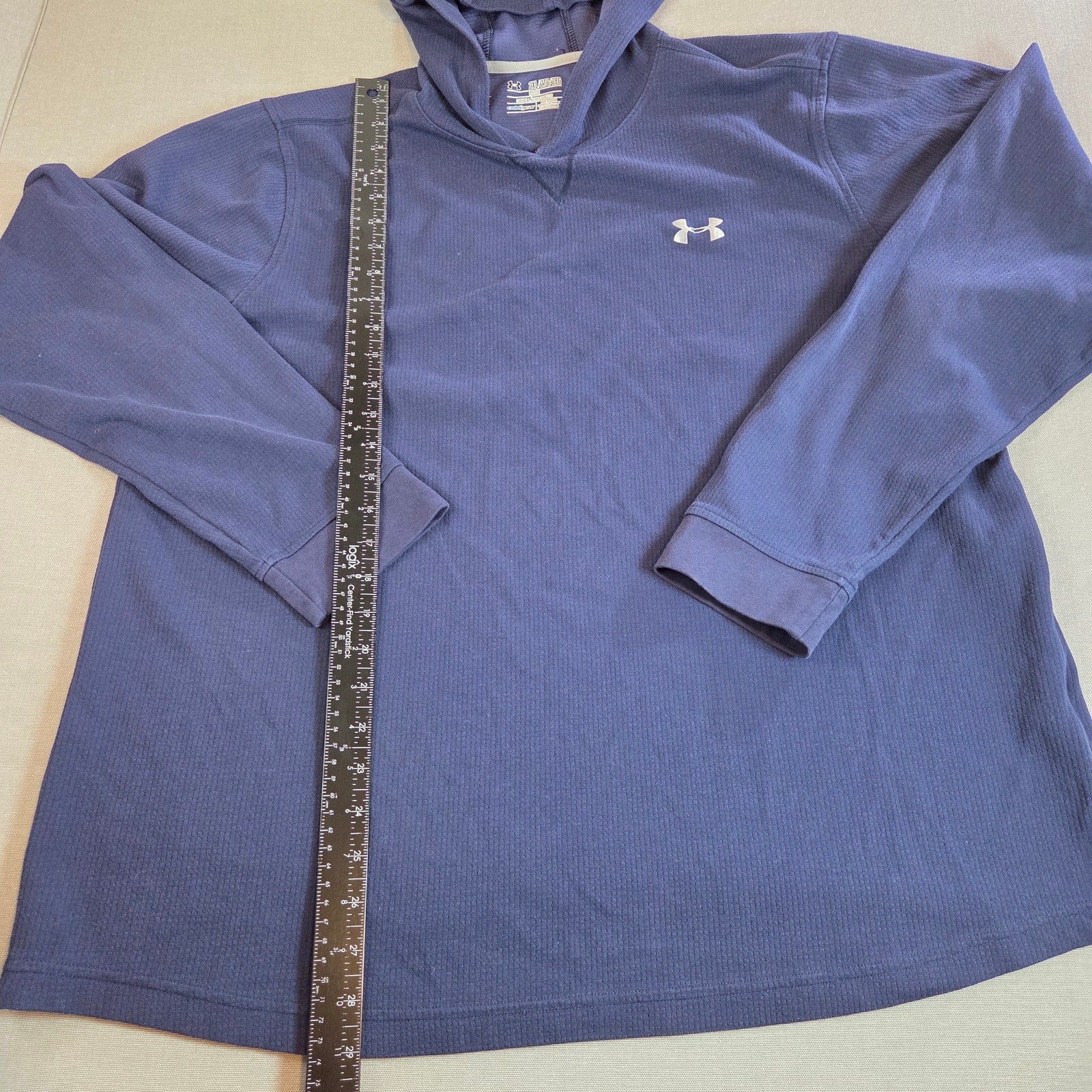 Under Armour ColdGear Hoodie 2XL Loose Fit Blue Pullover Jordan 2016