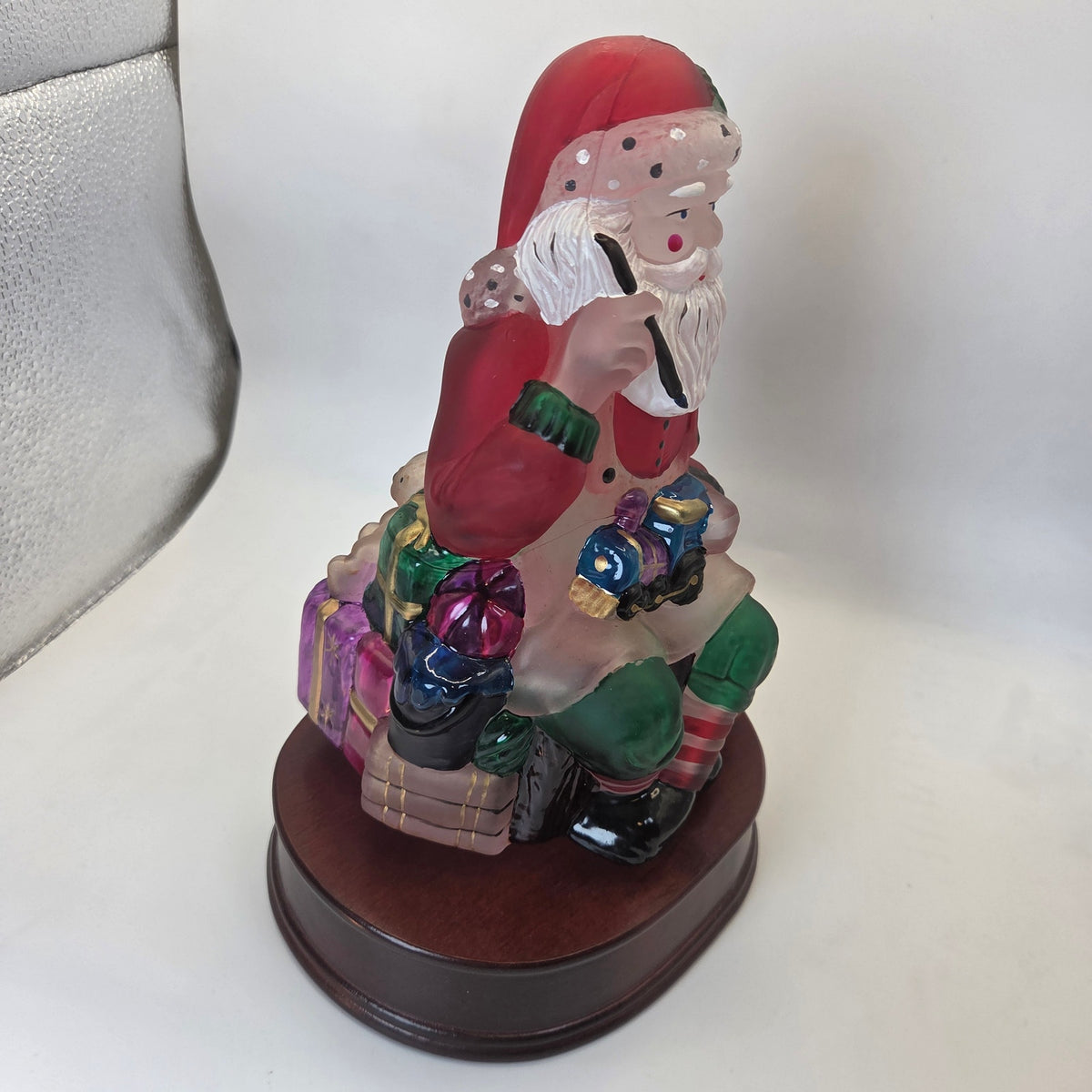 Old World Christmas 1995 Santa Toymaker Light EM Merck w Original Box Vintage