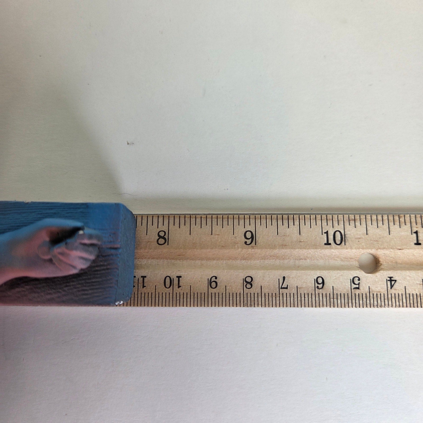 Vintage 15" Resin Crucifix Wall Cross – Pink & Blue Gradient Jesus Figure, INRI