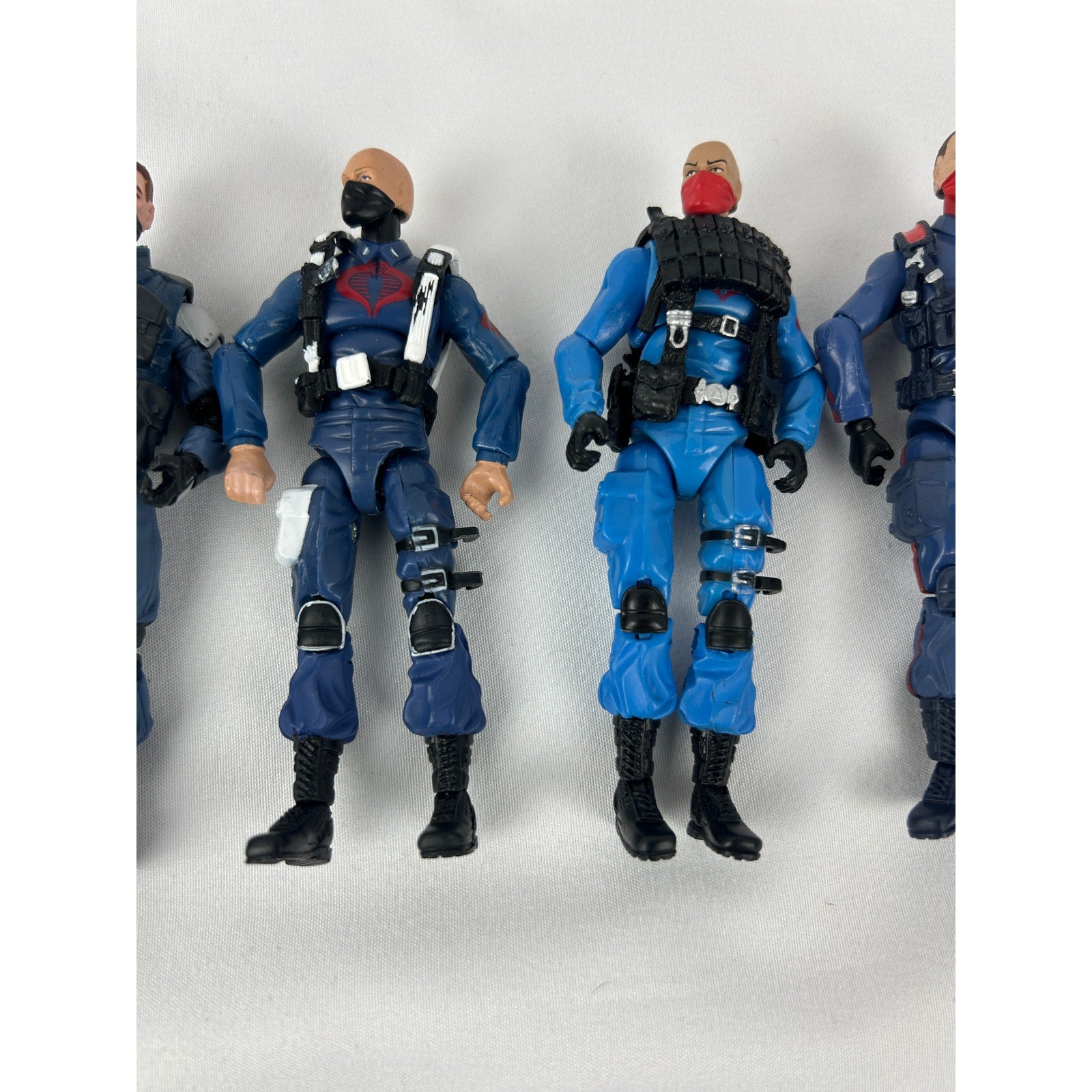 Lot of 8 G.I. Joe Cobra Troopers Officers 25th Anniversary Resolute