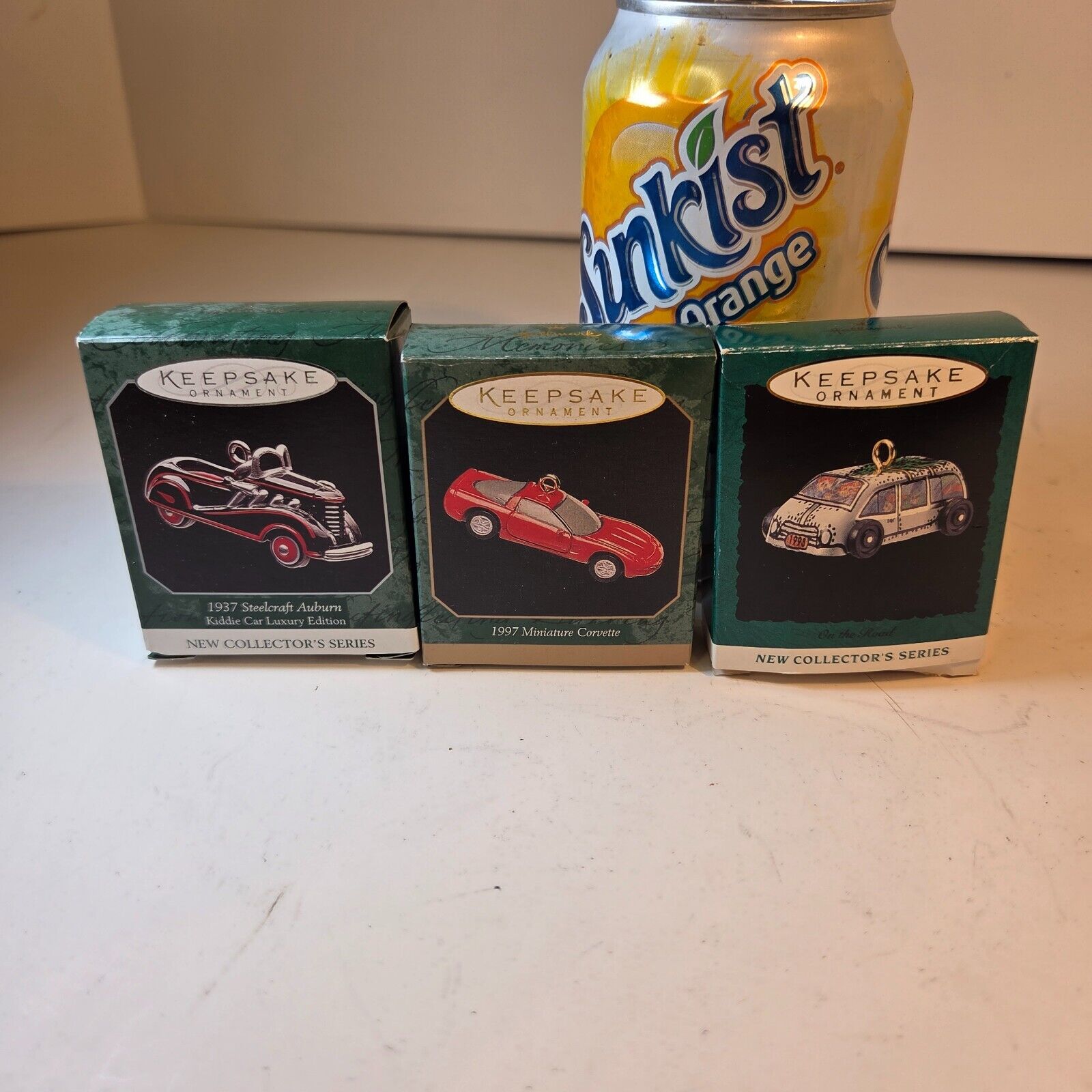 Hallmark Keepsake Ornaments Miniatures Vehicle Lot of 3