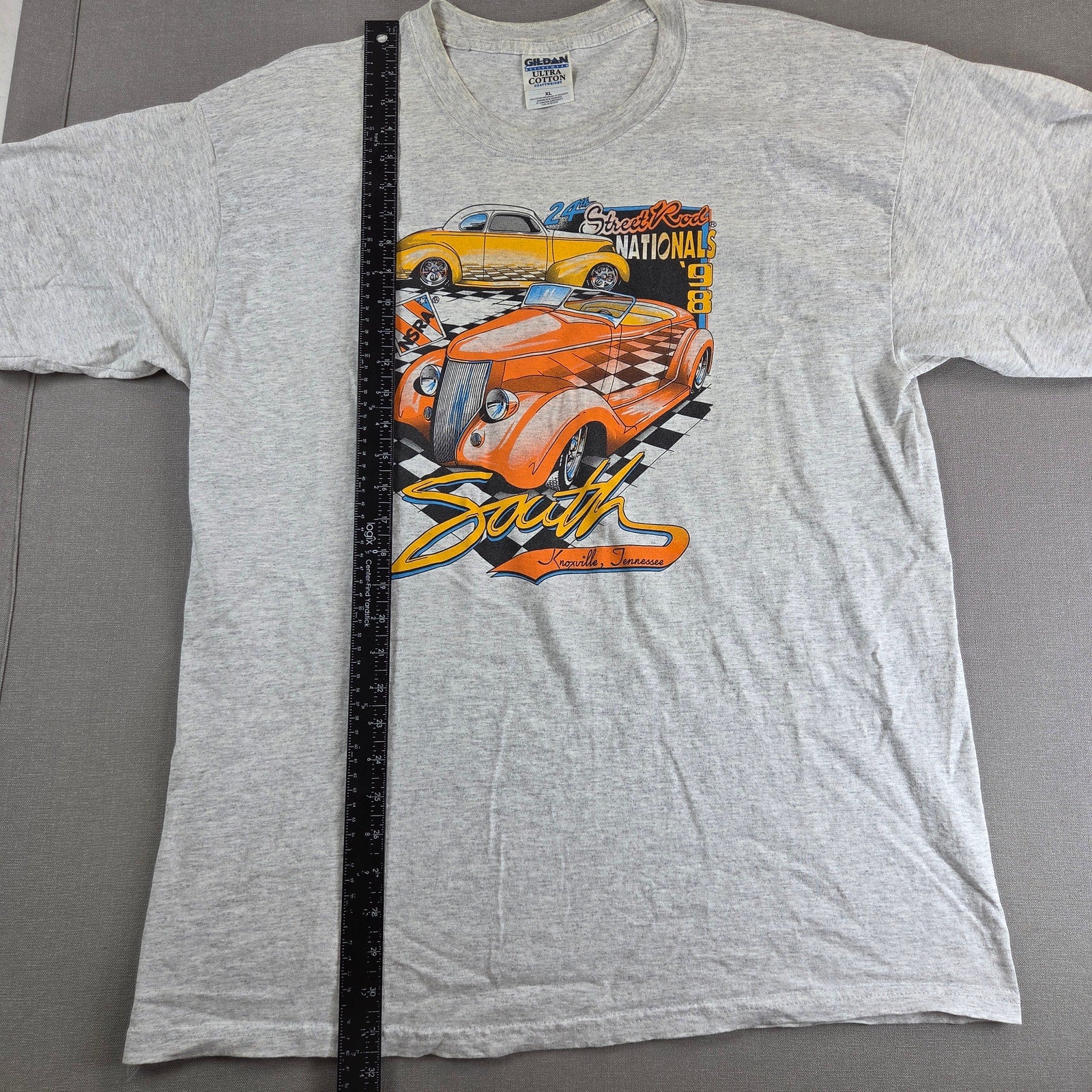 Gildan Vintage 1998 NSRA Street Rod Nationals South Knoxville T Shirt XL