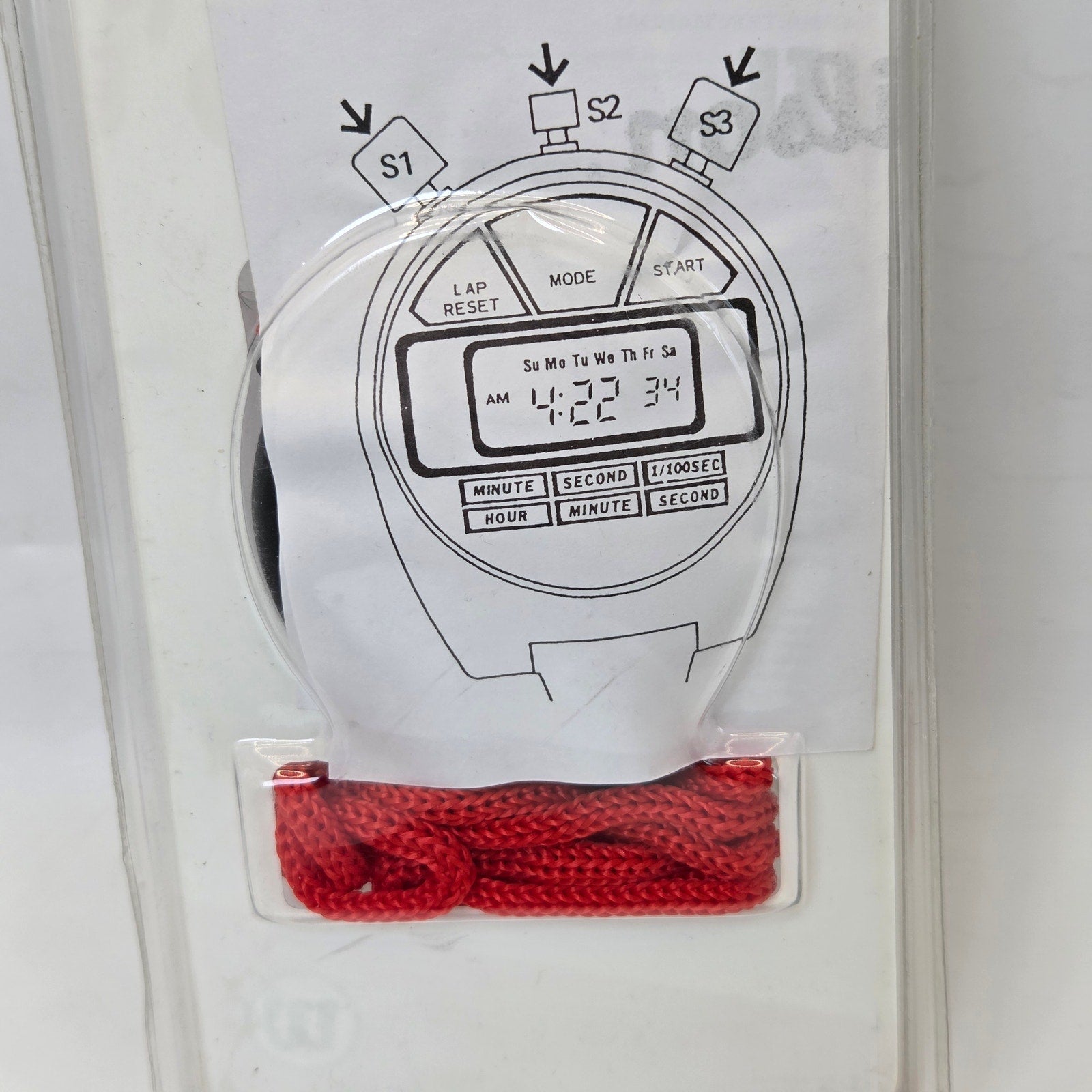 Michael Jordan Wilson Action Stopwatch LMJ008 Sealed Vintage 1990s NBA