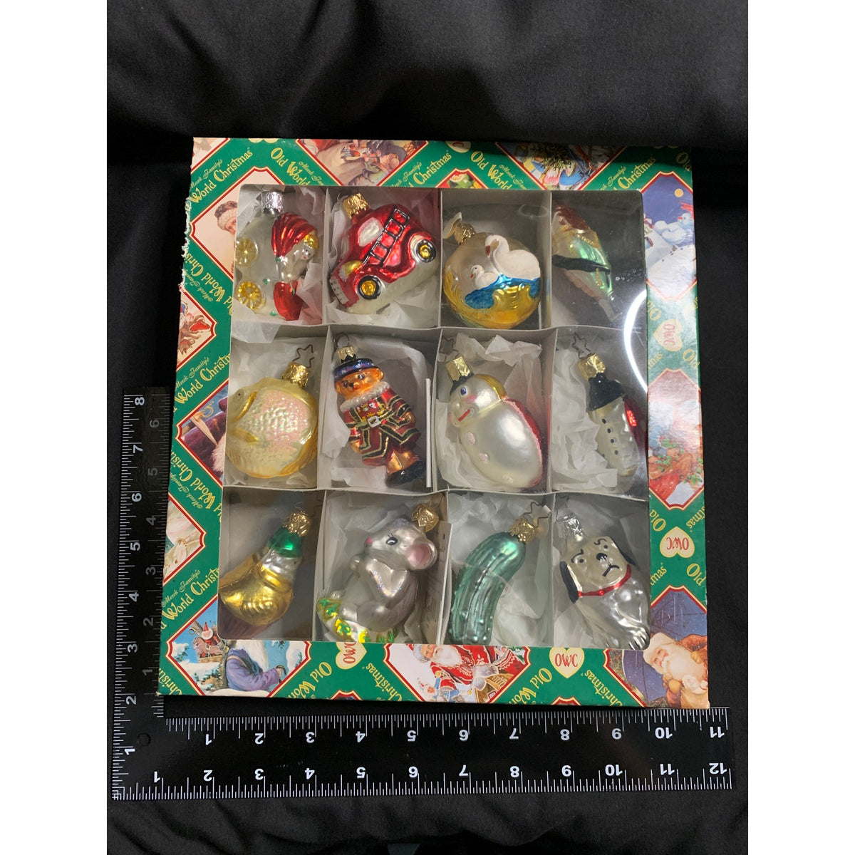 Christopher Radko Old World Christmas Glass Ornament Lot 12 Whiskers Beefeater