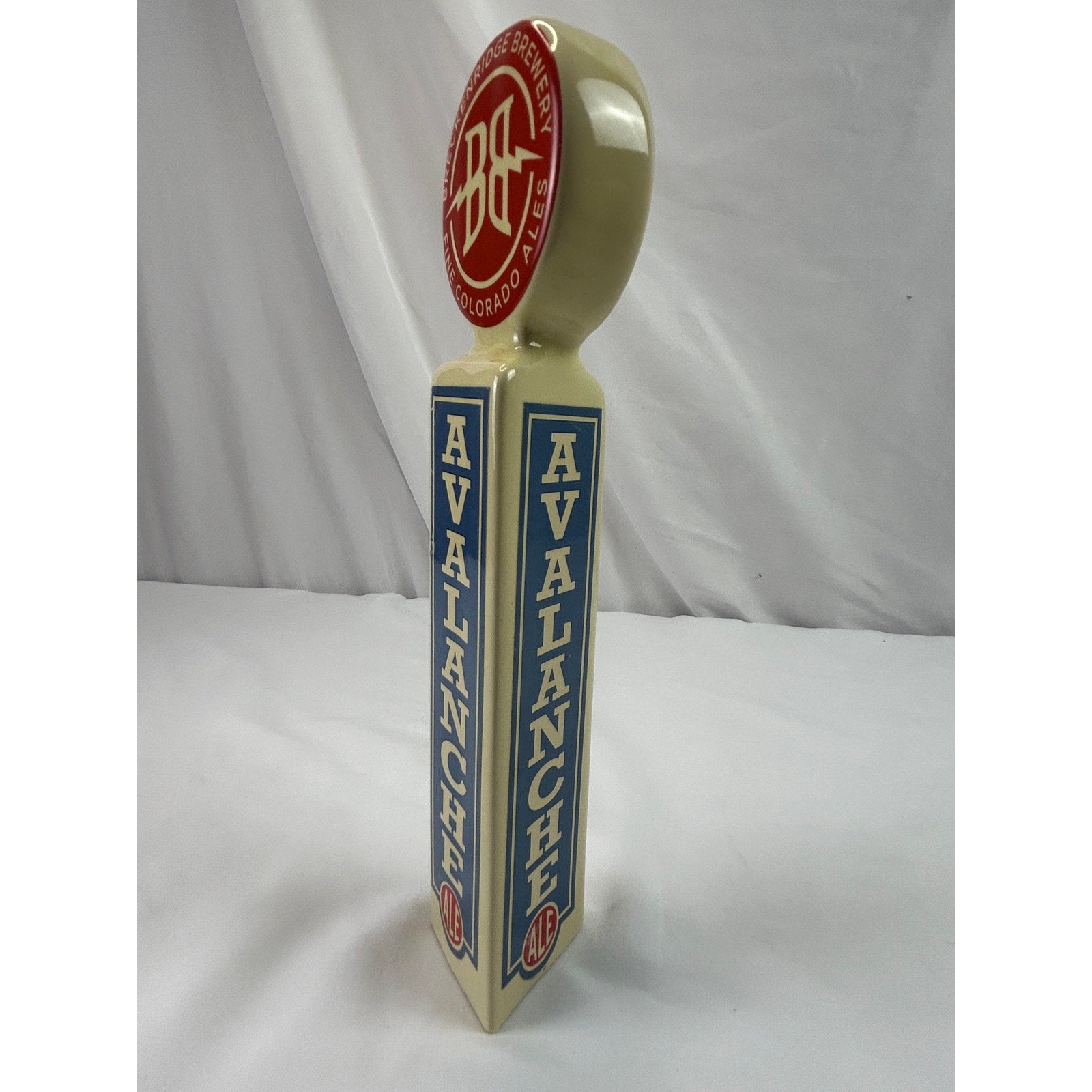 Breckenridge Brewery Avalanche Ale Beer Tap Handle Ceramic Colorado Breweriana