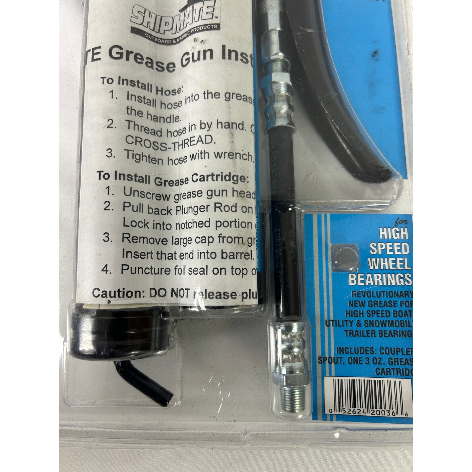 Shipmate Boat Trailer Grease Gun Kit High Speed Wheel Bearing Tool