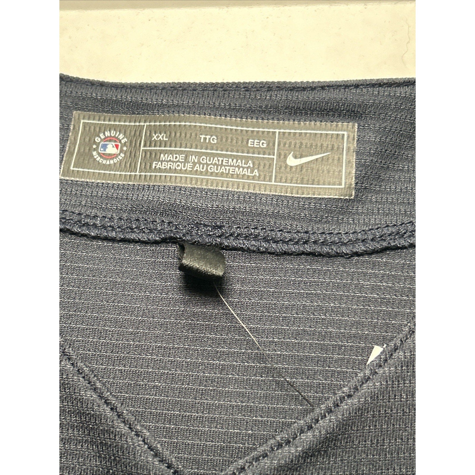 Minnesota Twins Nike Men's Short Sleeved Button Up Navy Blue Jersey XXLarge