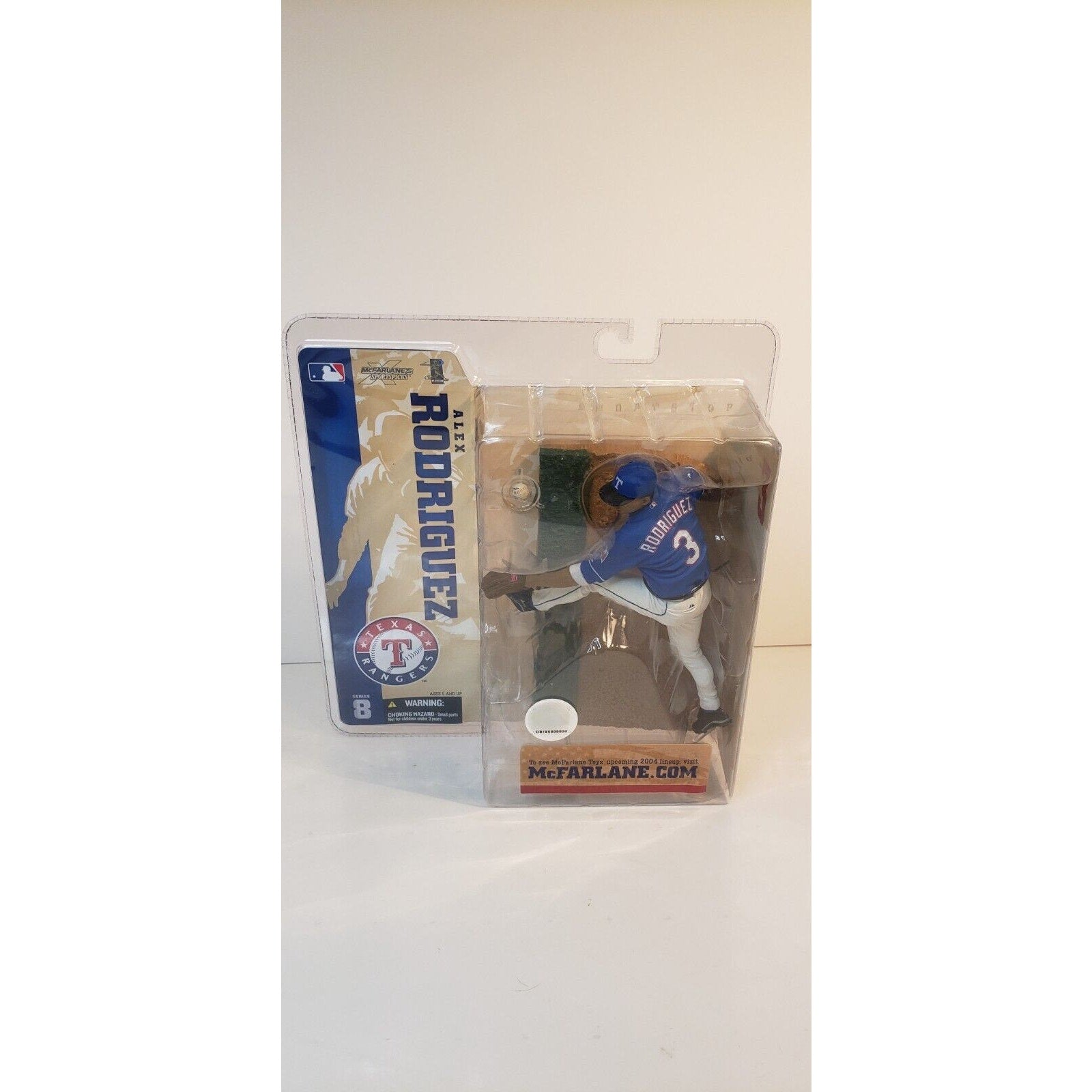 Alex Rodriguez McFarlane Series 8 2004 Texas Rangers Blue Uniform NEW