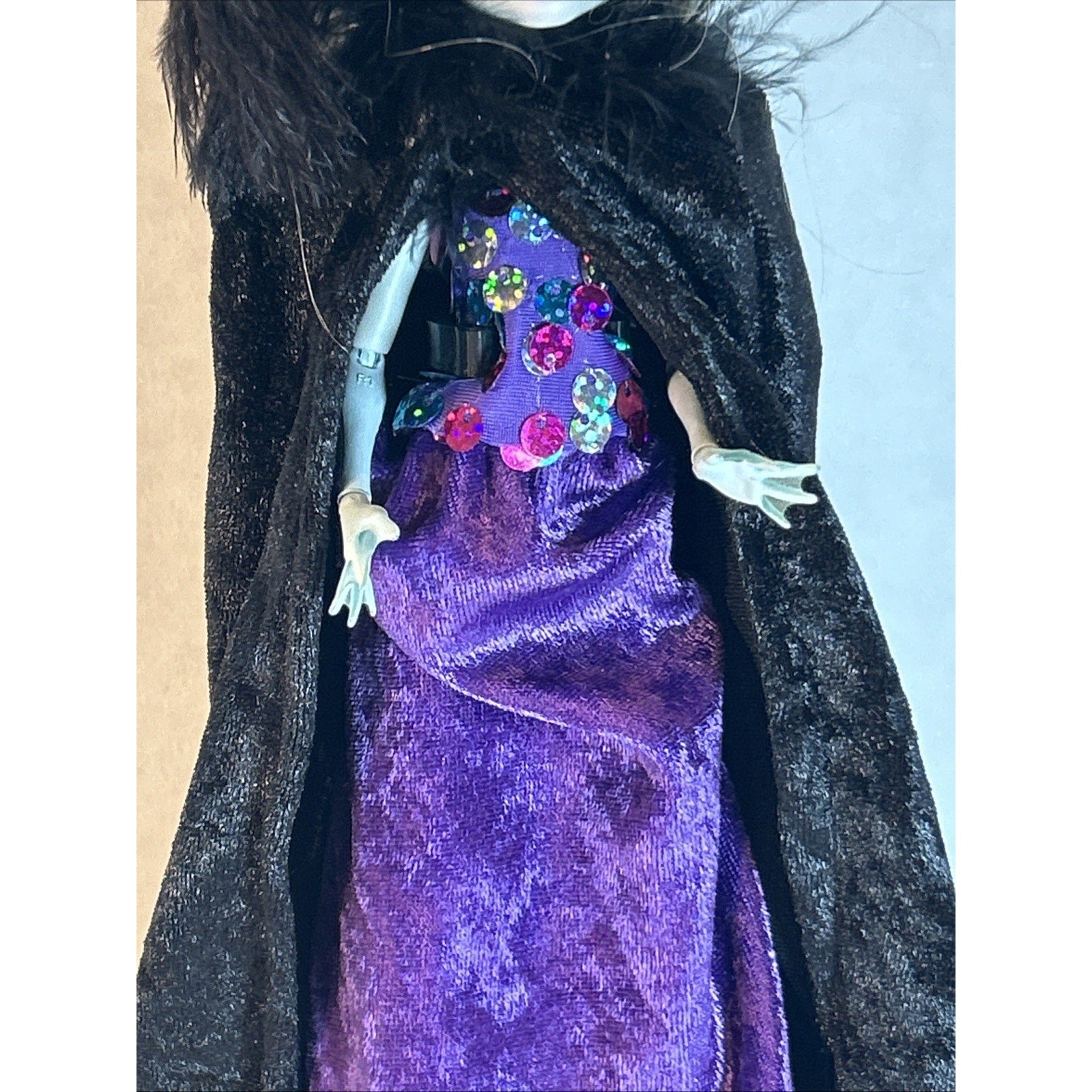 OOAK Repaint Monster High Doll – Gothic Victorian Custom BJD w/ Stand Included