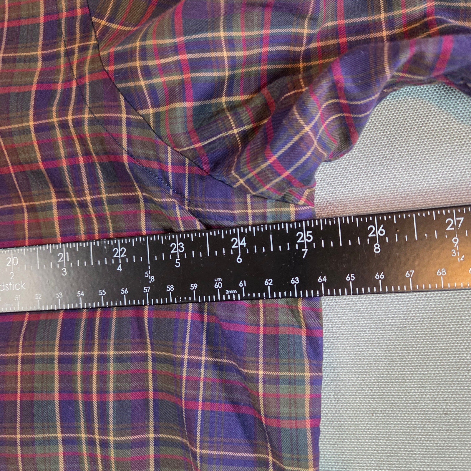 Ralph Lauren Polo XL Plaid Button Down Shirt Long Sleeve Cotton Made India