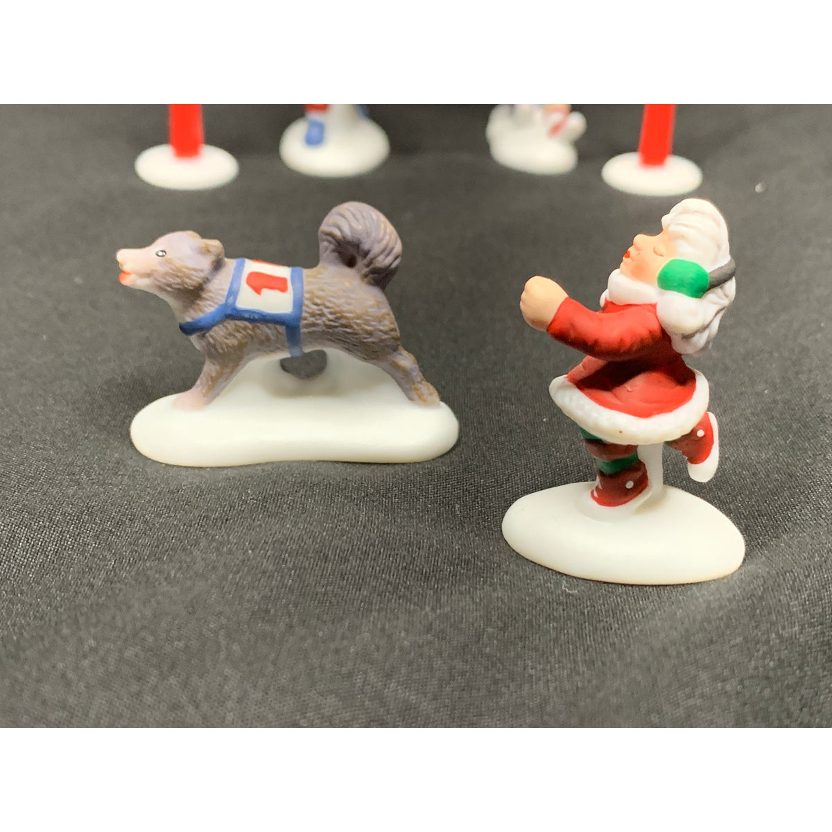 Dept 56 Christmas Fun Run 56434 North Pole Series Set of 6 Retired 1998
