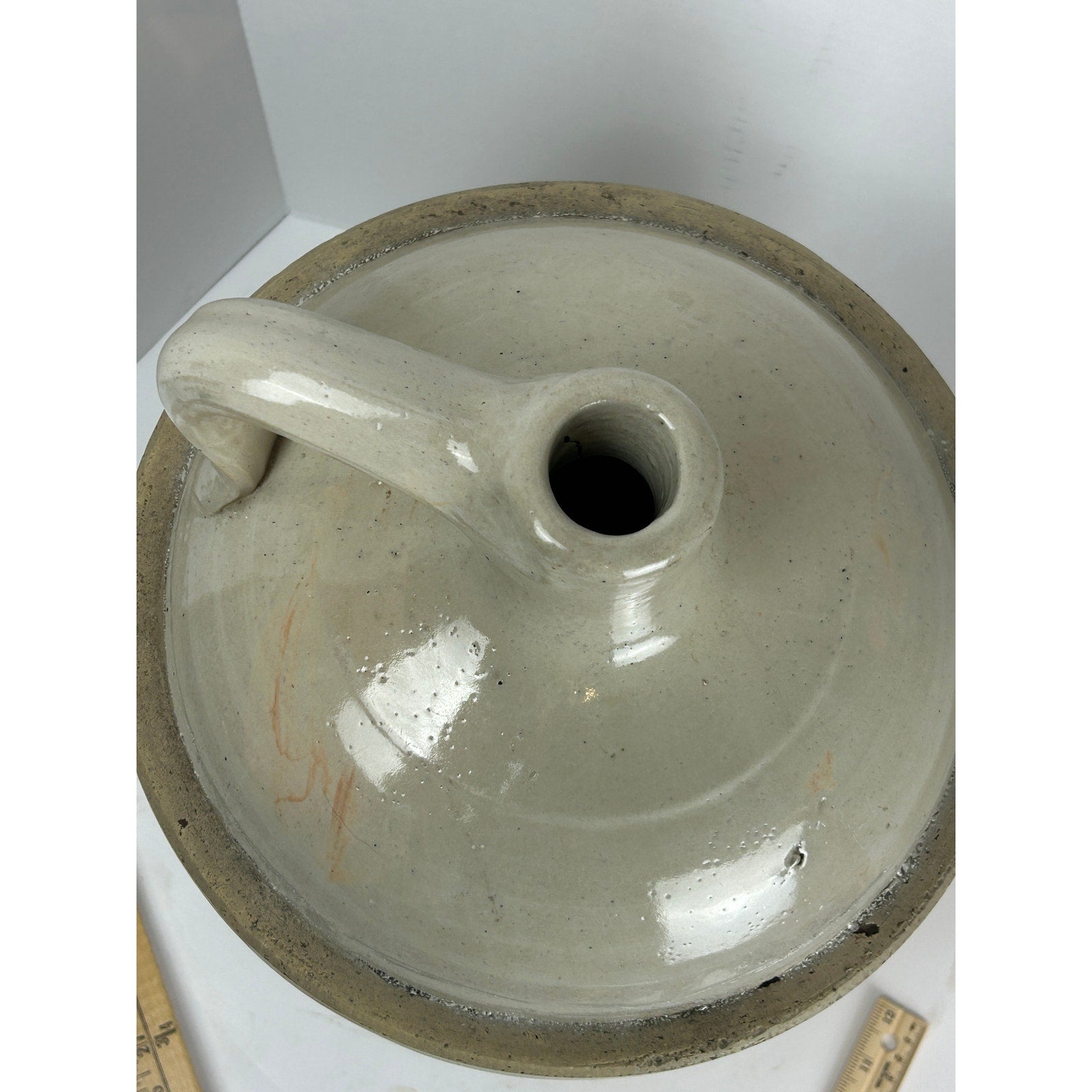 Antique Red Wing 5-Gallon Salt Glaze Jug with Wing and Cobalt “5” Mark