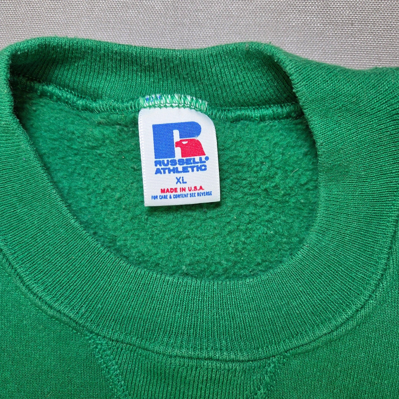 Vintage 80s Russell Athletic MN North Stars Sweatshirt XL Made USA Hockey