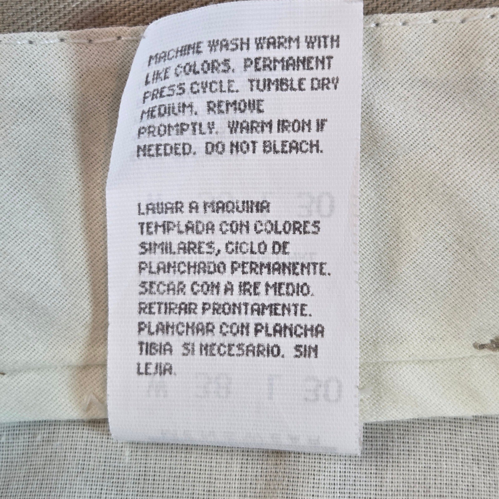 Knightsbridge Menswear Slacks Men’s 37x26 Khaki USA Cotton Blend 38x30