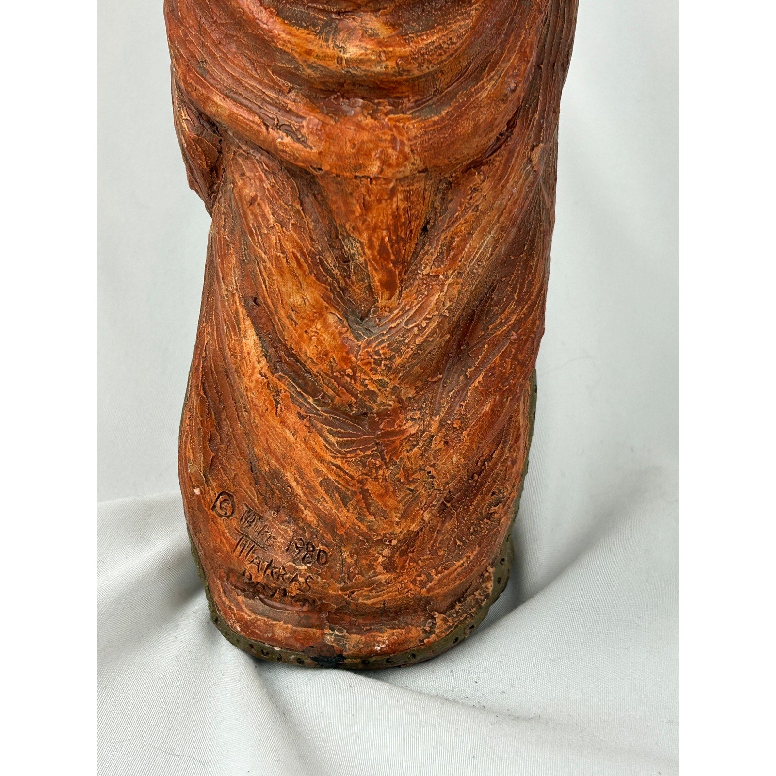 Mike Makras Gandalf Sculpture Hand Painted Wizard Figure Vintage Art 1980