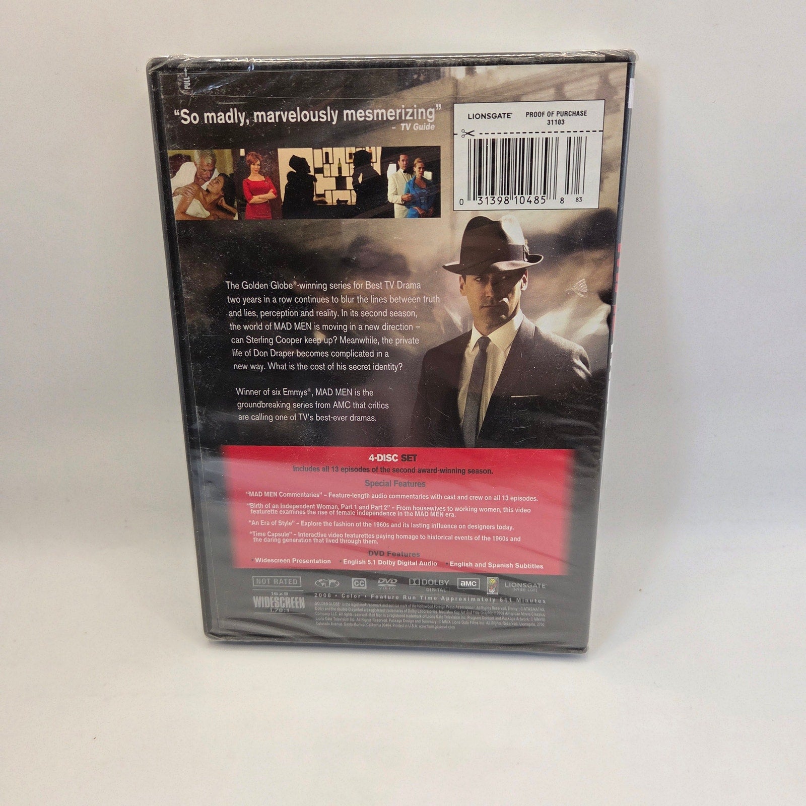 Mad Men Complete Seasons 1 2 3 4 5 DVD Collection Lot AMC Lionsgate