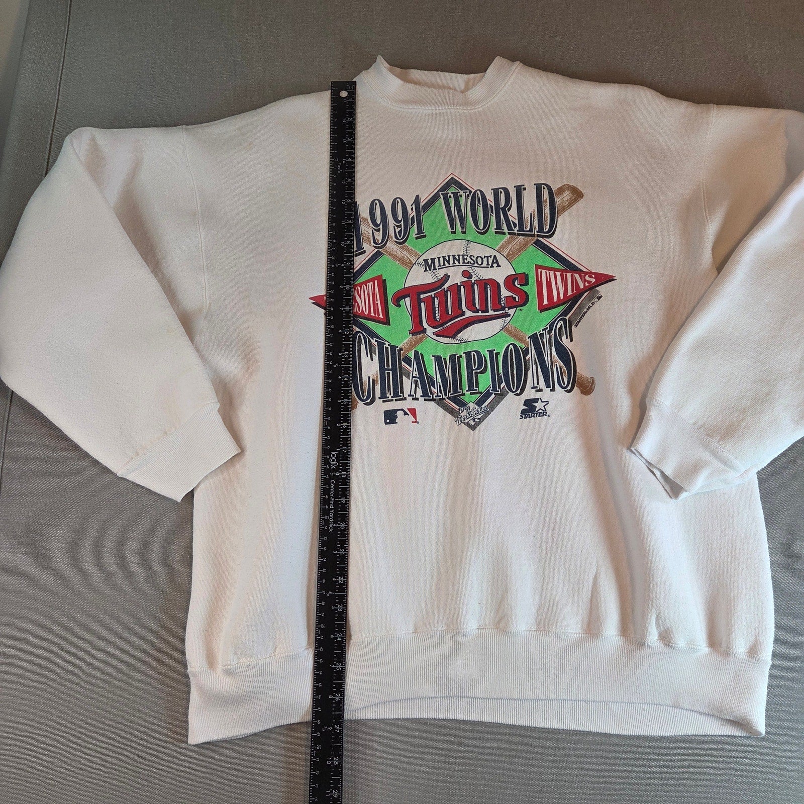 Vintage 1991 Minnesota Twins World Series Champions Starter Sweatshirt XL
