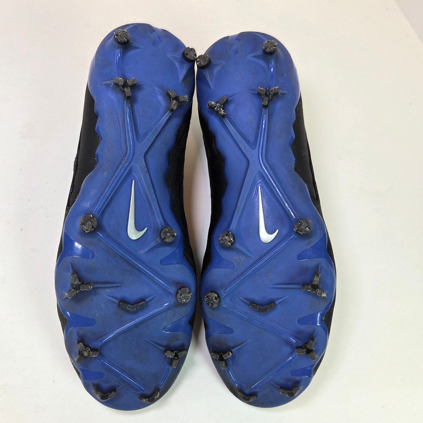 Nike Phantom GX Academy DF FG/MG Soccer Cleats Youth 6.5 Black Blue