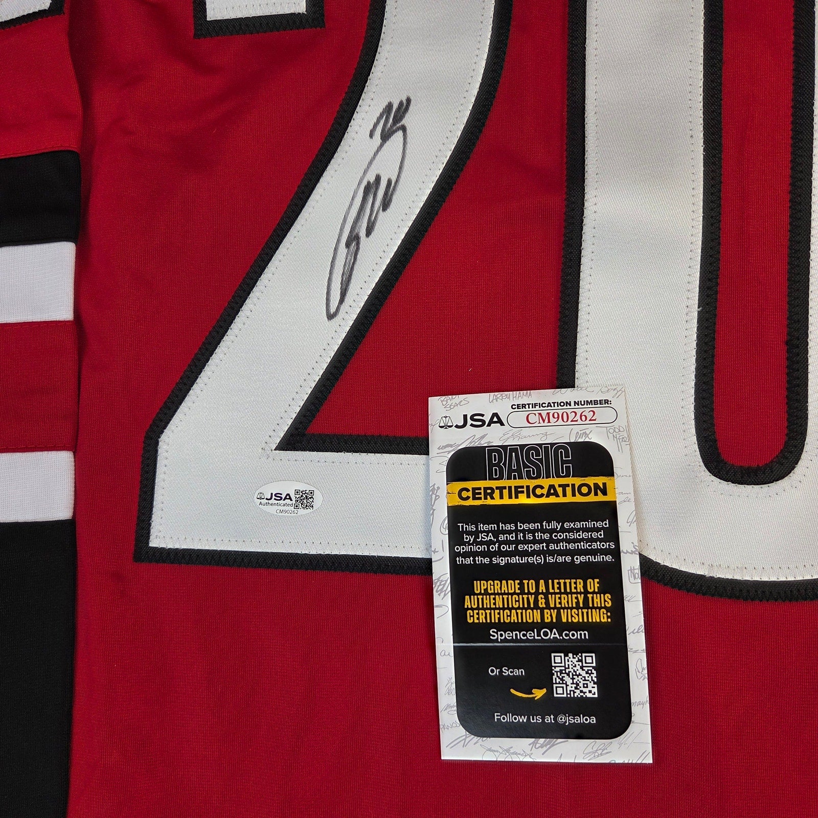 Sebastian Aho Signed Carolina Hurricanes XL Custom Hockey Jersey JSA COA
