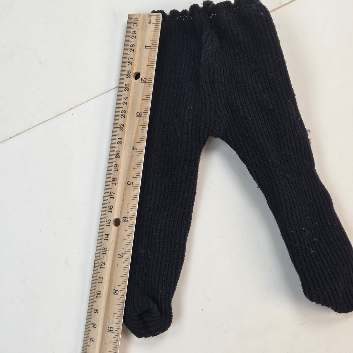 Vintage American Girl Samantha Pleasant Company Black Ribbed Meet Tights Doll