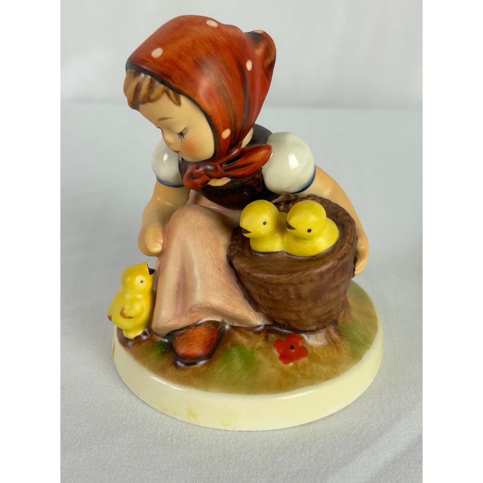 Goebel W Germany Chick Girl Figurine Girl With Chicks Vintage