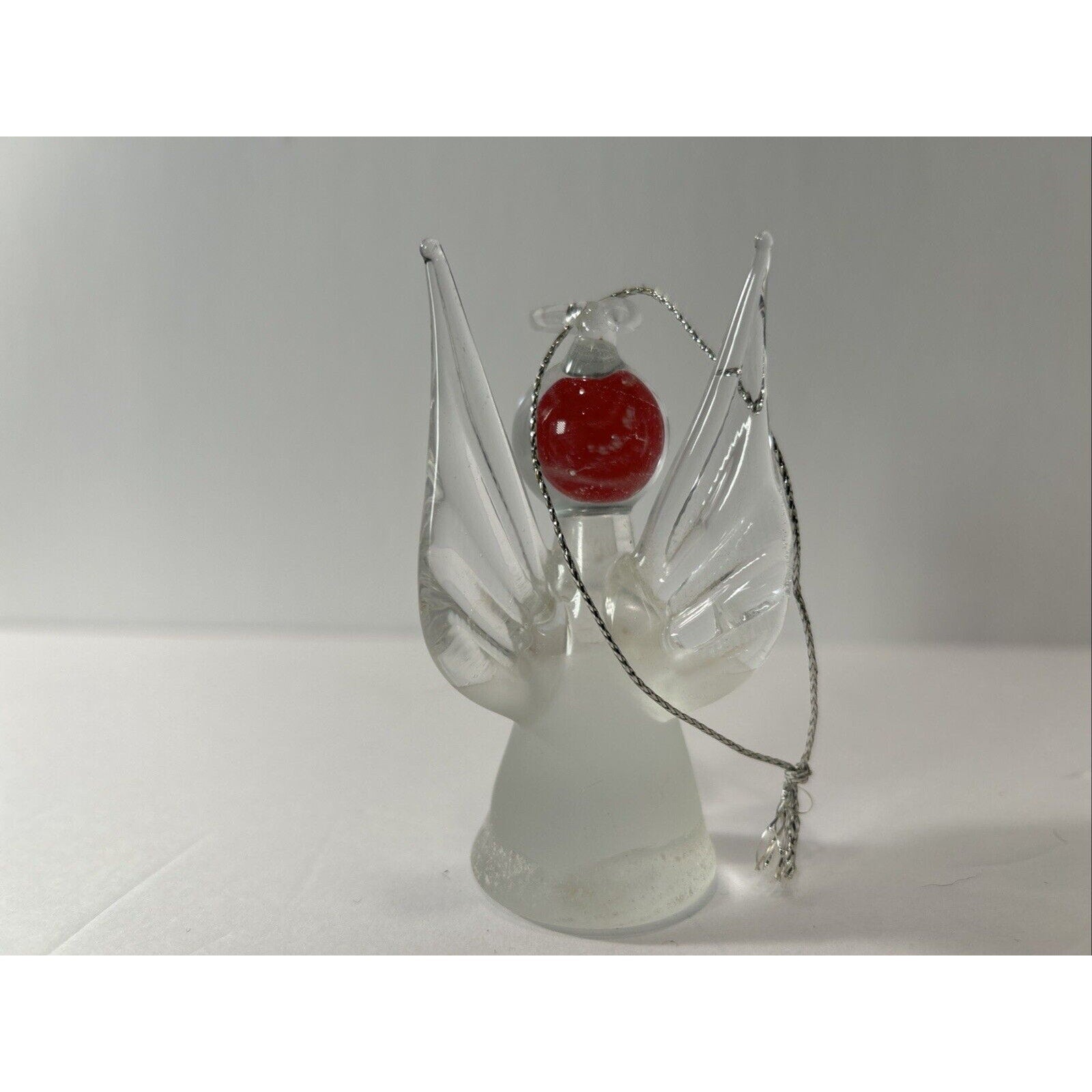 Lot of 3 Angel Christmas Ornaments Glass Porcelain Praying Drummer Vintage
