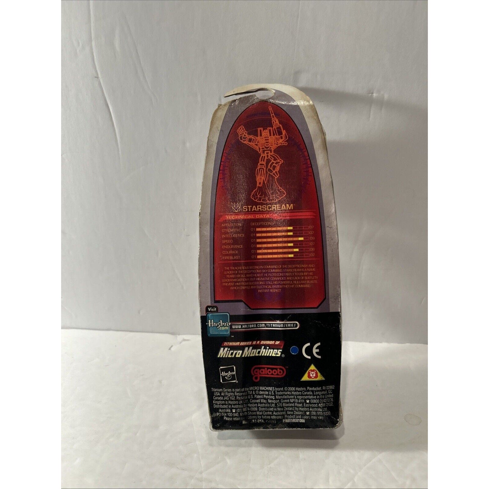 Transformers Titanium Series Die-Cast Metal Starscream Jet Micro Machines