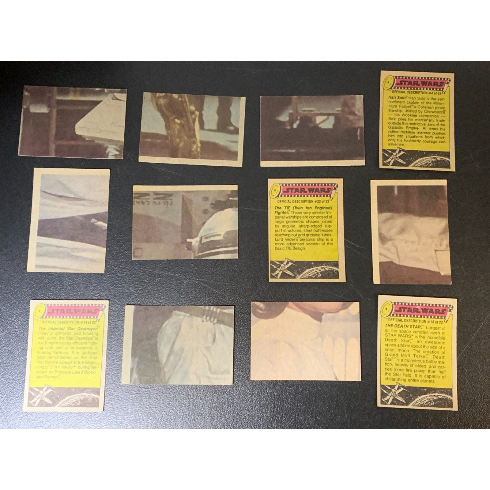 1977 Topps Star Wars Series 1 Yellow Complete Set with Stickers Excellent+