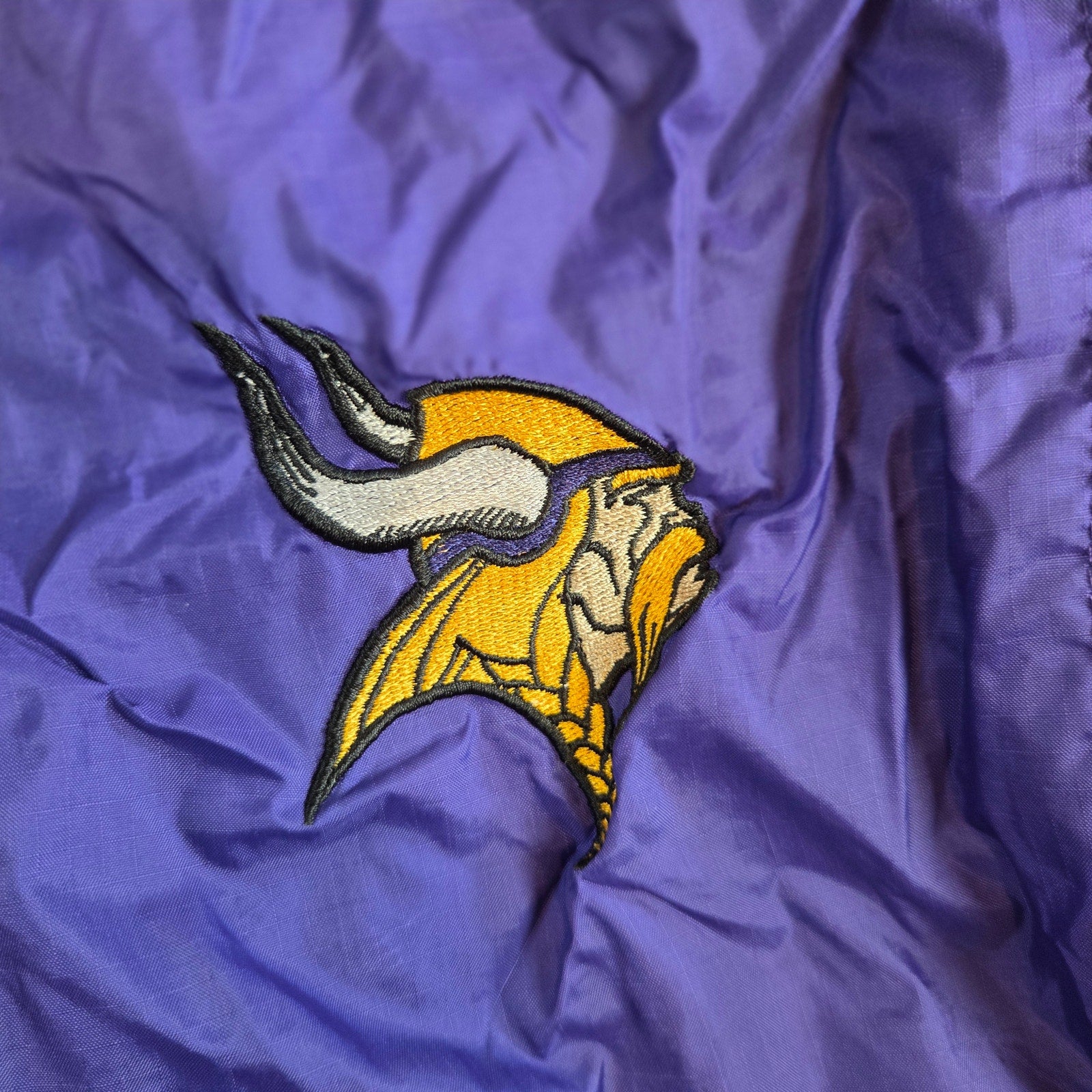 Vintage Minnesota Vikings Mighty Mac NFL Youth XL Hooded Windbreaker Jacket