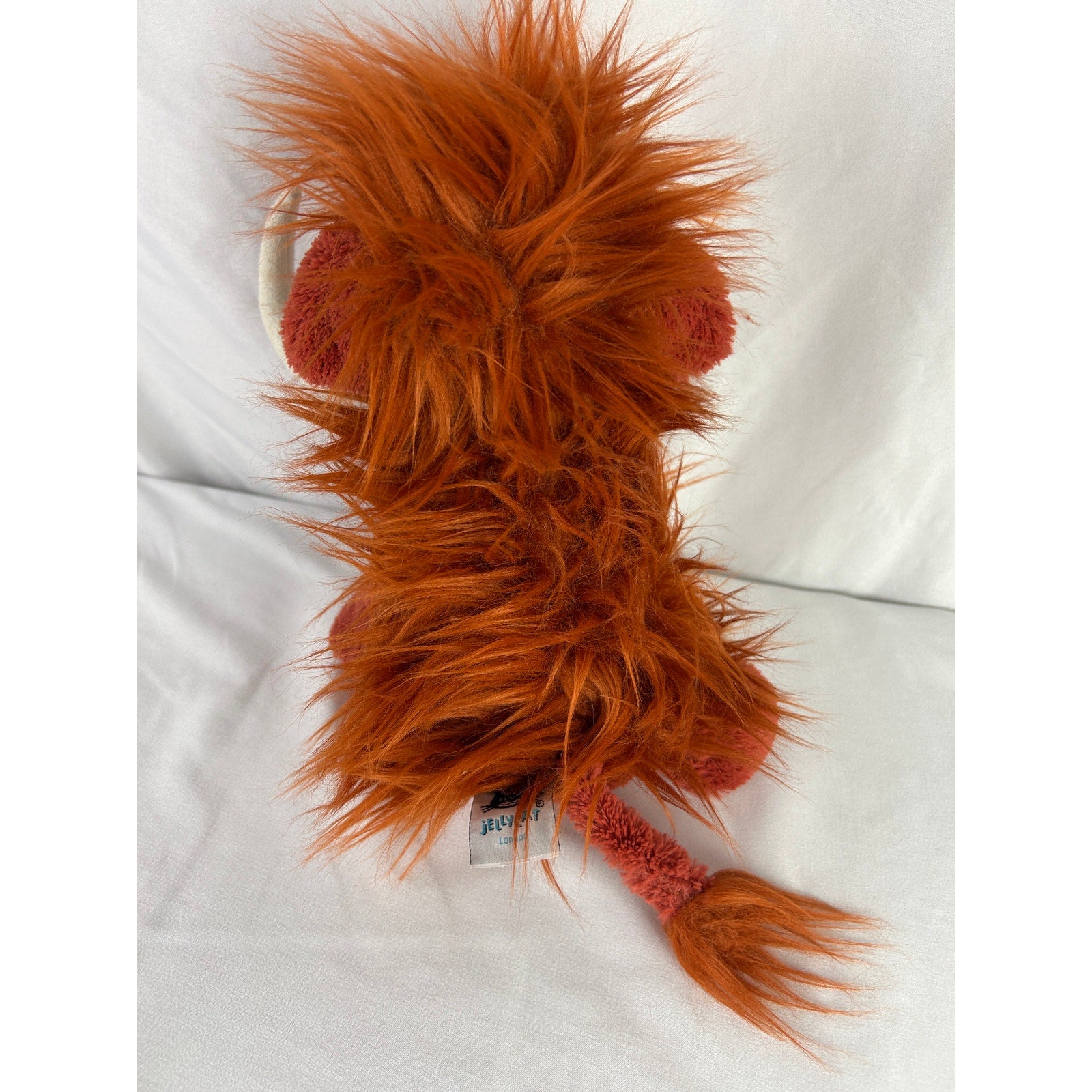 Jellycat Viggo Mammoth Plush Stuffed Animal Orange Woolly Mammoth Retired