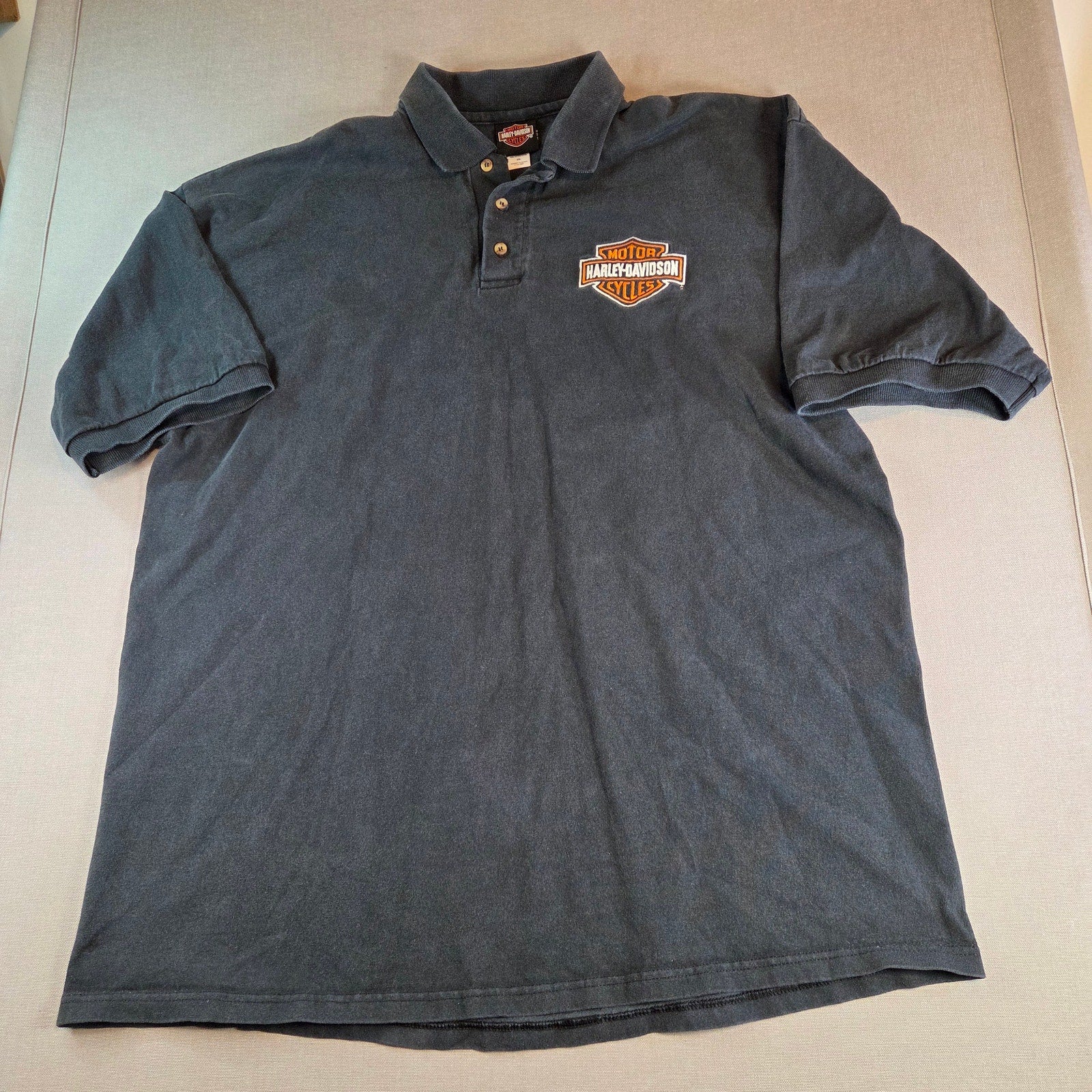 Harley Davidson 2XL Polo Shirt Doc’s Dealership Shawano WI Vintage Panhead