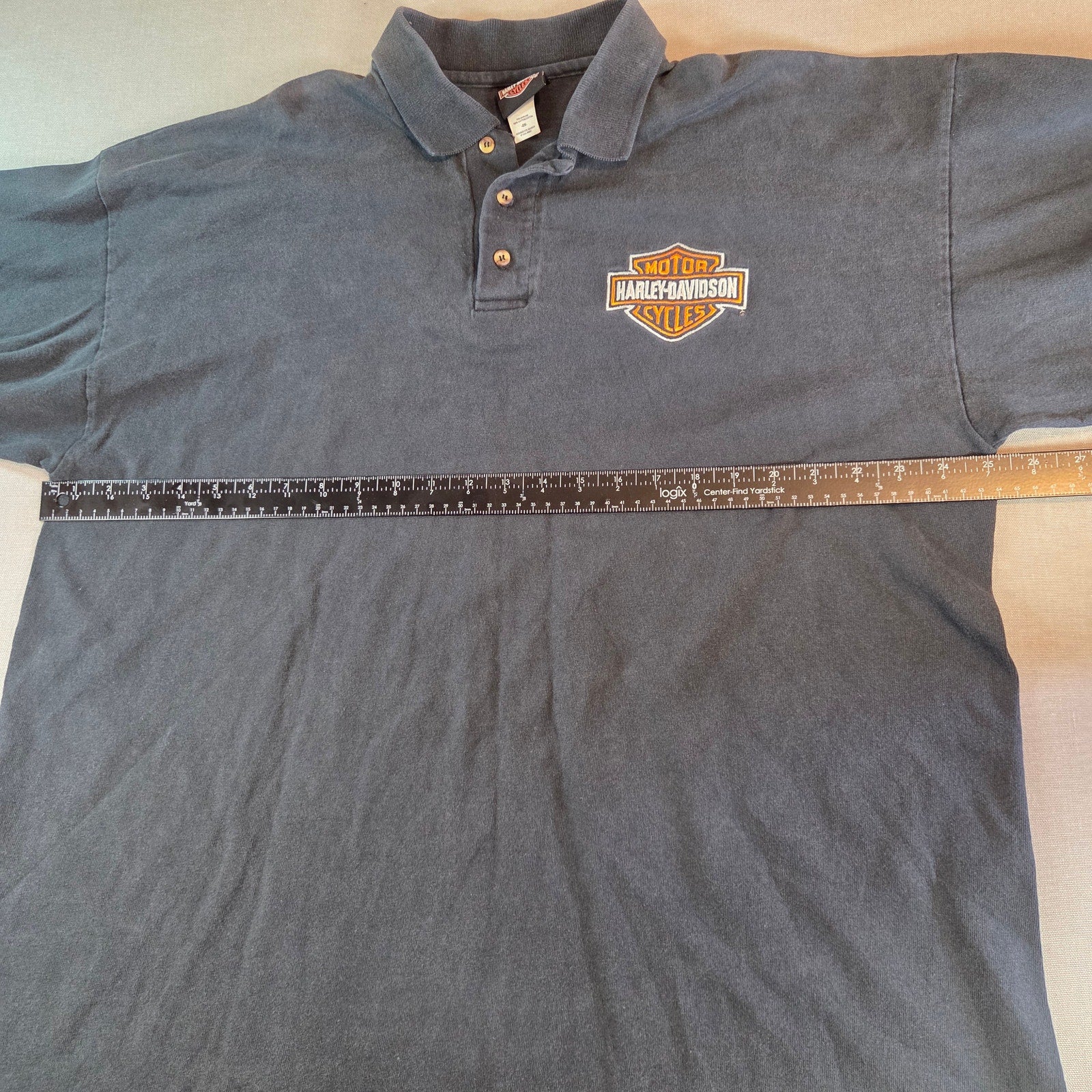 Harley Davidson 2XL Polo Shirt Doc’s Dealership Shawano WI Vintage Panhead