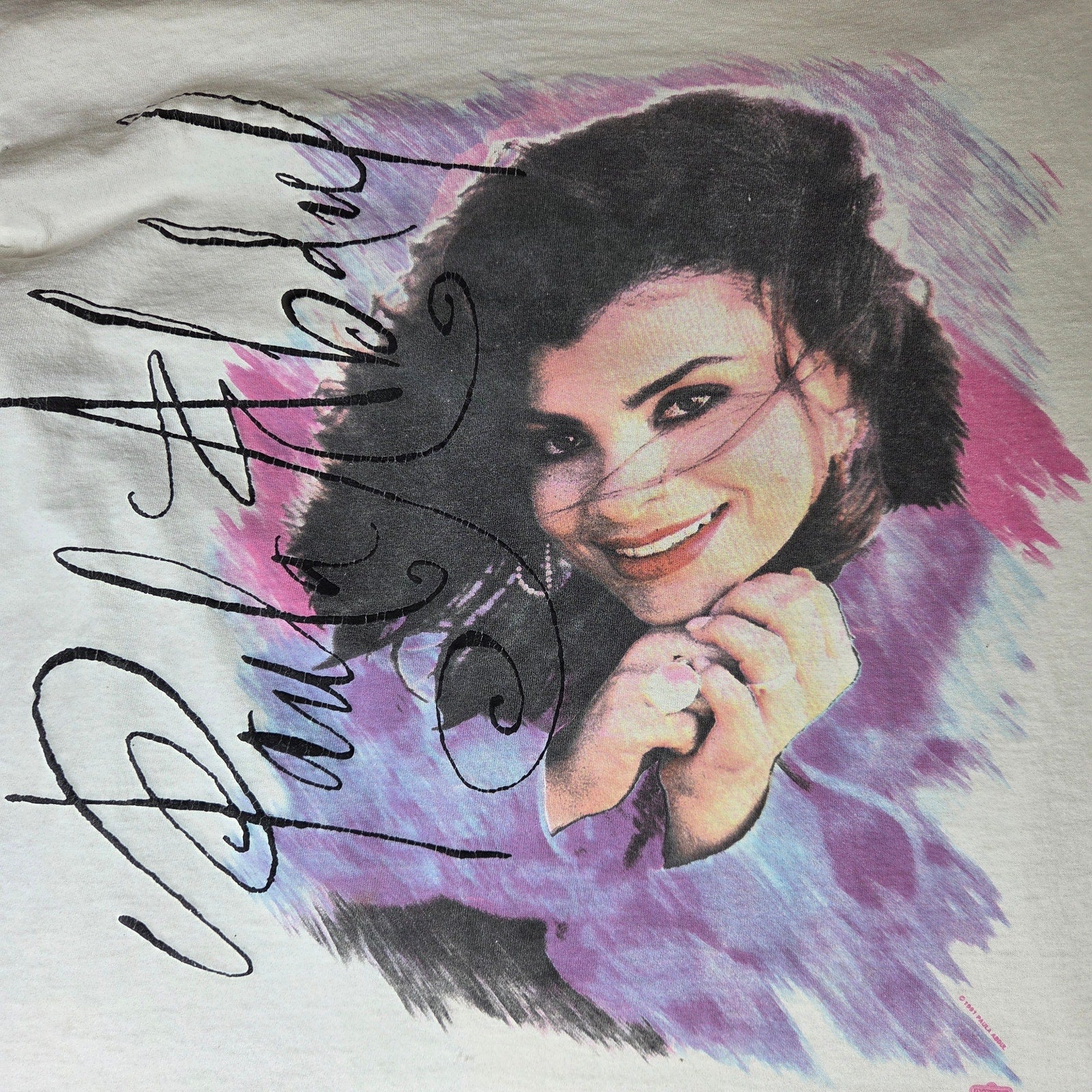 Paula Abdul 1991 Under My Spell Tour T Shirt XL Vintage Concert Tee