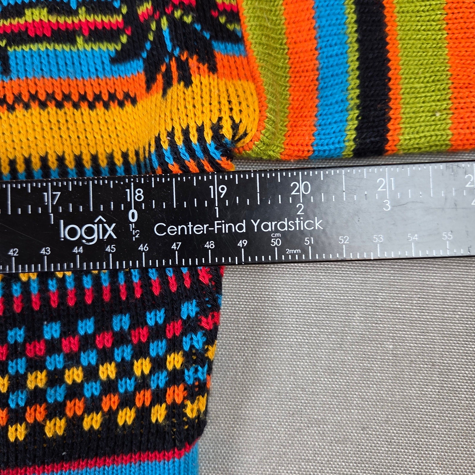 Clix! Vintage Southwestern Striped Knit Sweater Womens Large USA Pullover