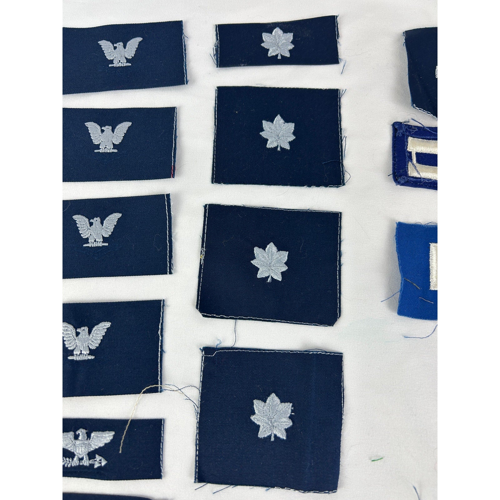 Vintage USAF Rank Patch Lot 25pc Chevron Eagle Insignia Military 22 pieces