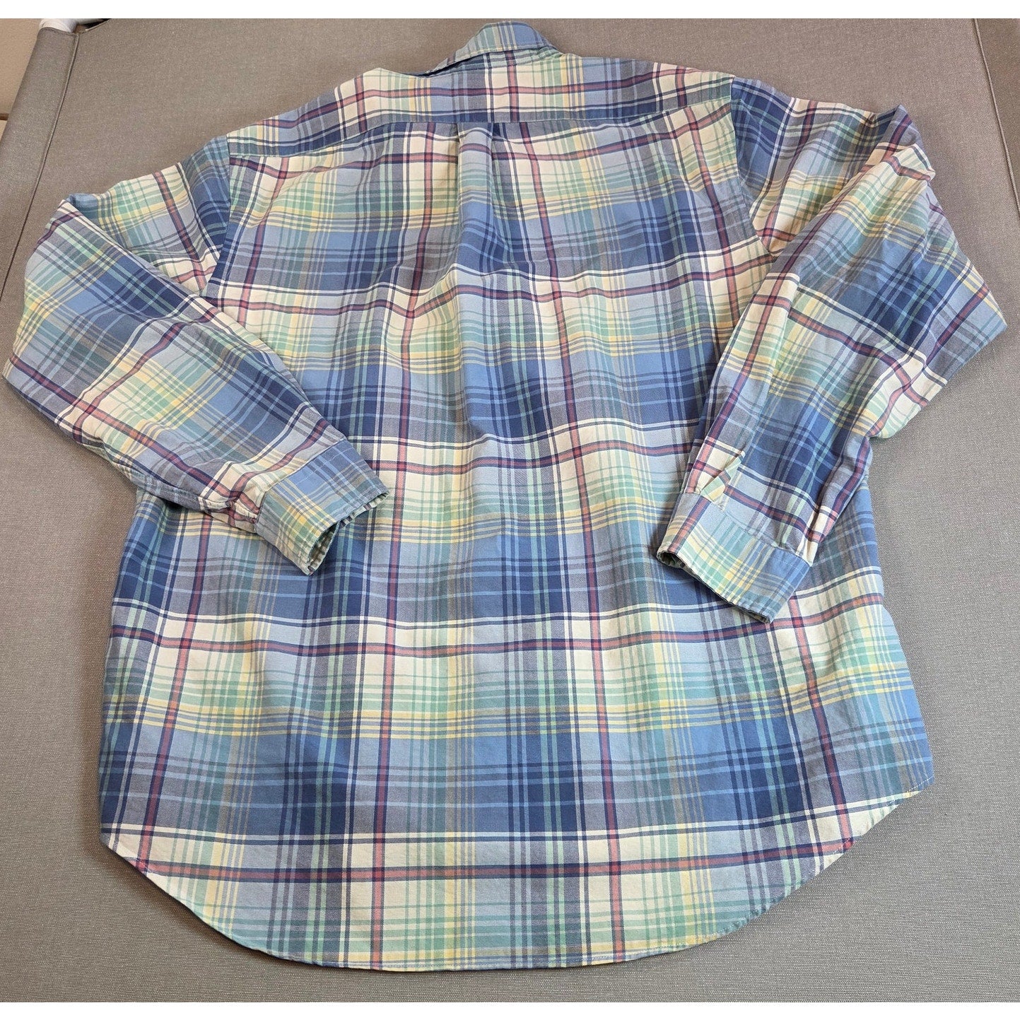 Ralph Lauren Plaid Button Down Shirt XL Cotton Classic Fit Pony Logo