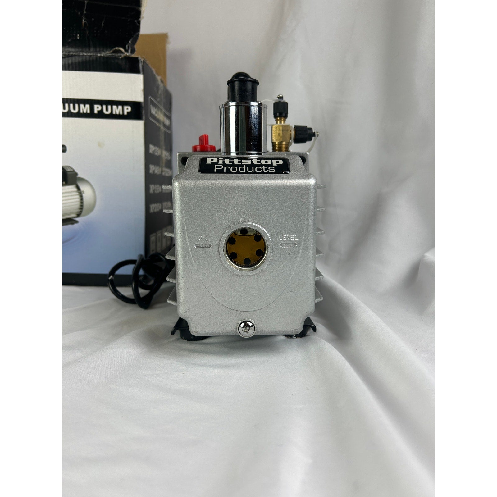 Pitstop XP215 Vacuum Pump Rotary Vane HVAC 110V w Box Oil Manual