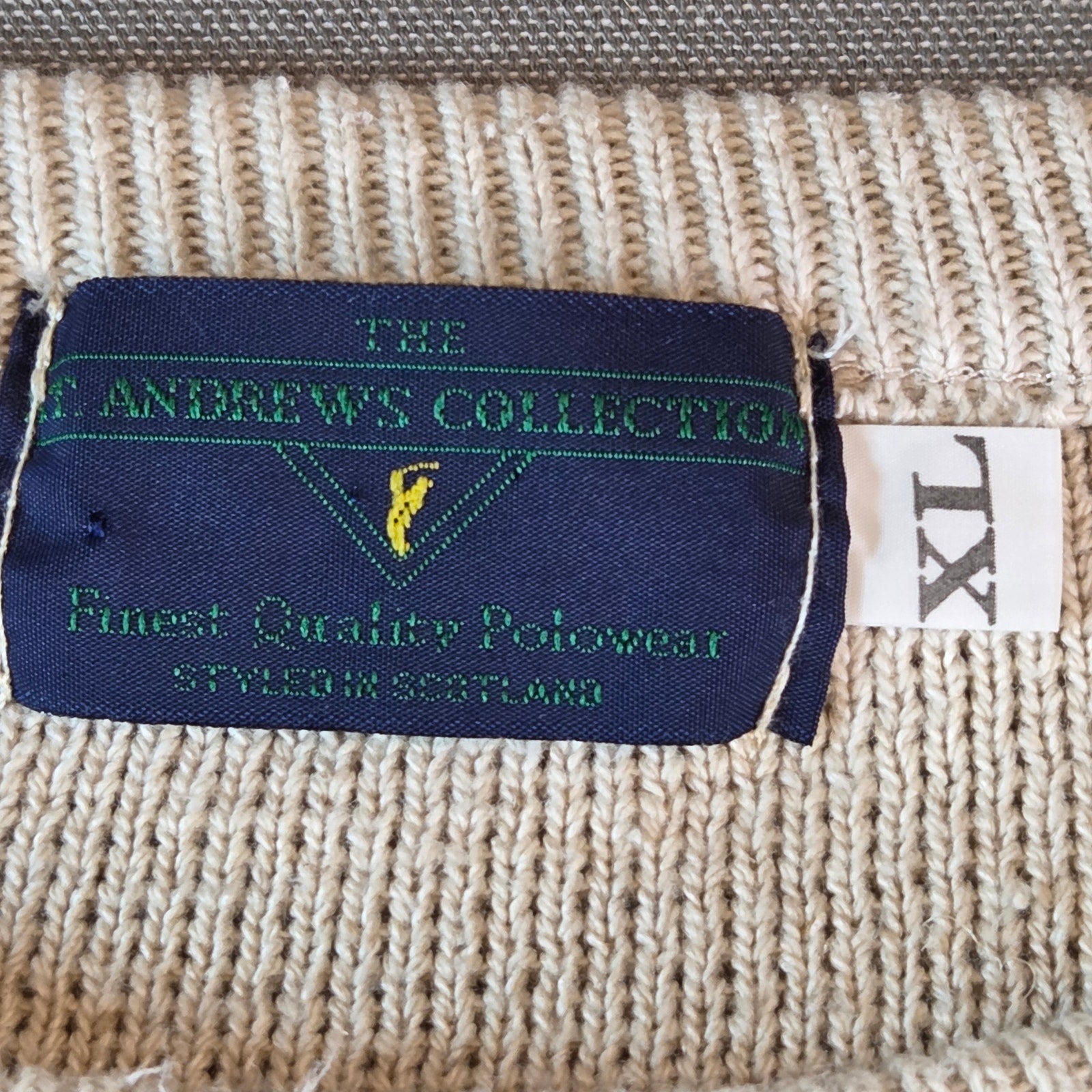 Vintage 2000 St Andrews Open Championship Sweater XL Tiger Woods Win