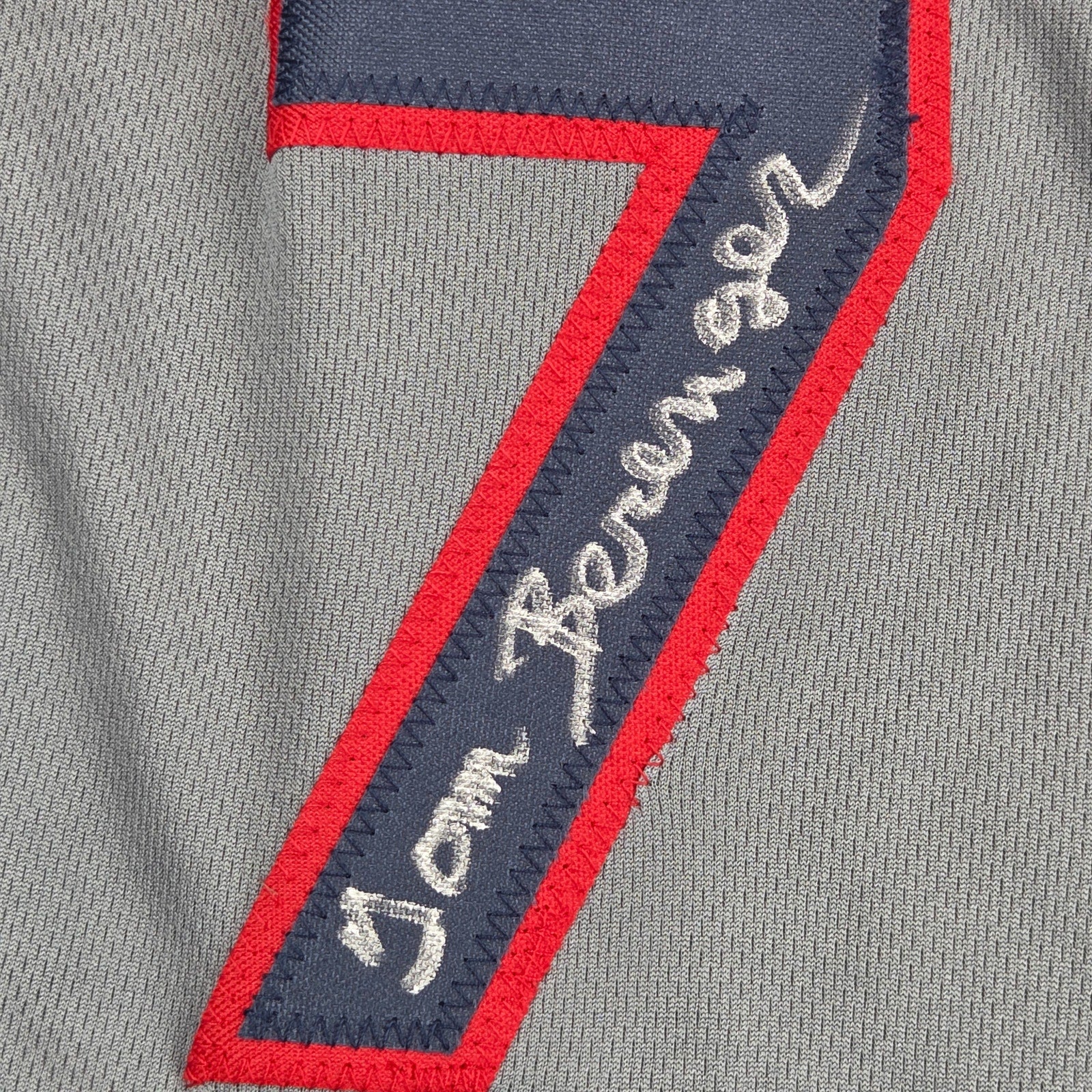Major League Signed Gray Jersey Charlie Sheen Tom Berenger C. Bernsen Beckett