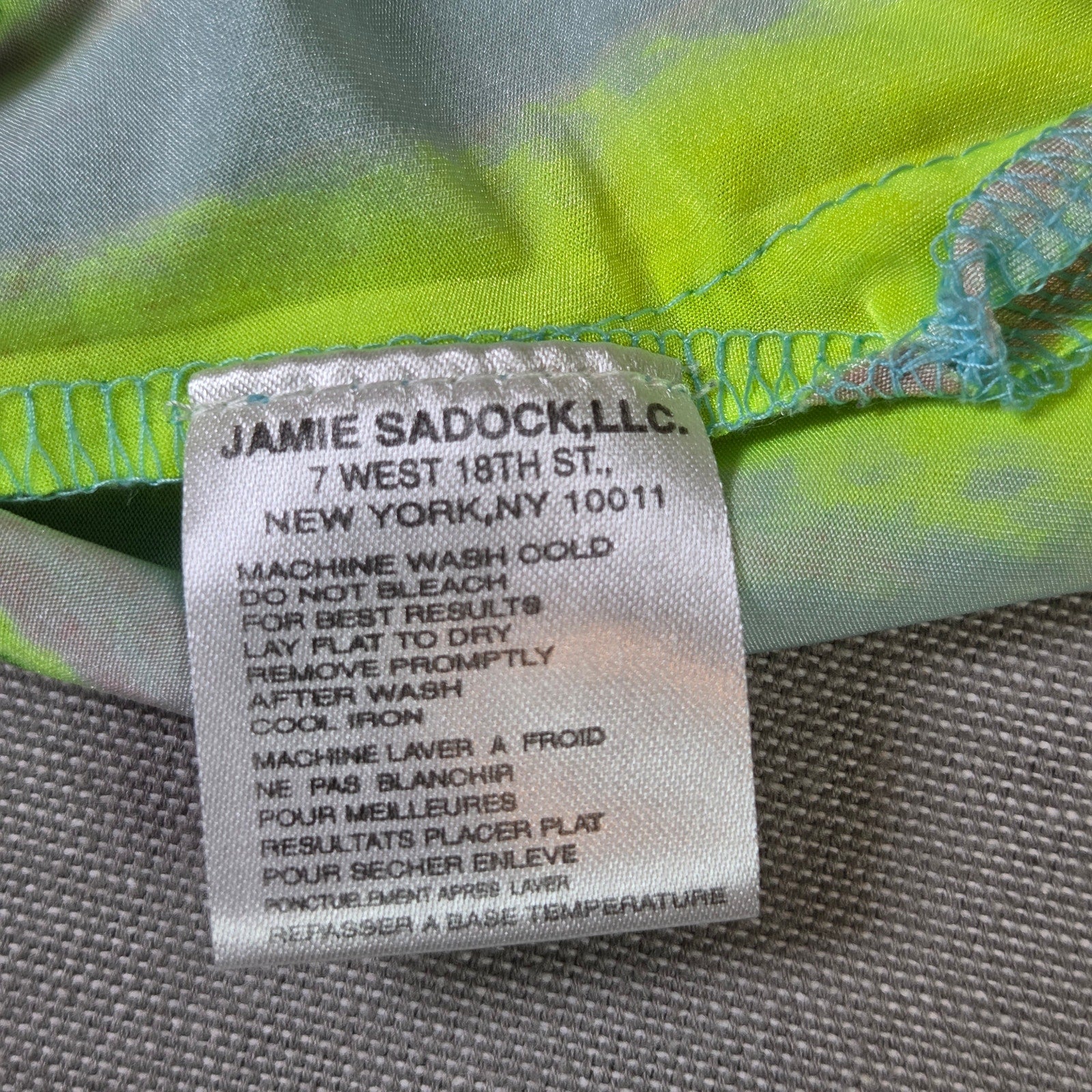 Jamie Sadock Women Small Abstract Zip Golf Polo Shirt Stretch Bright Print