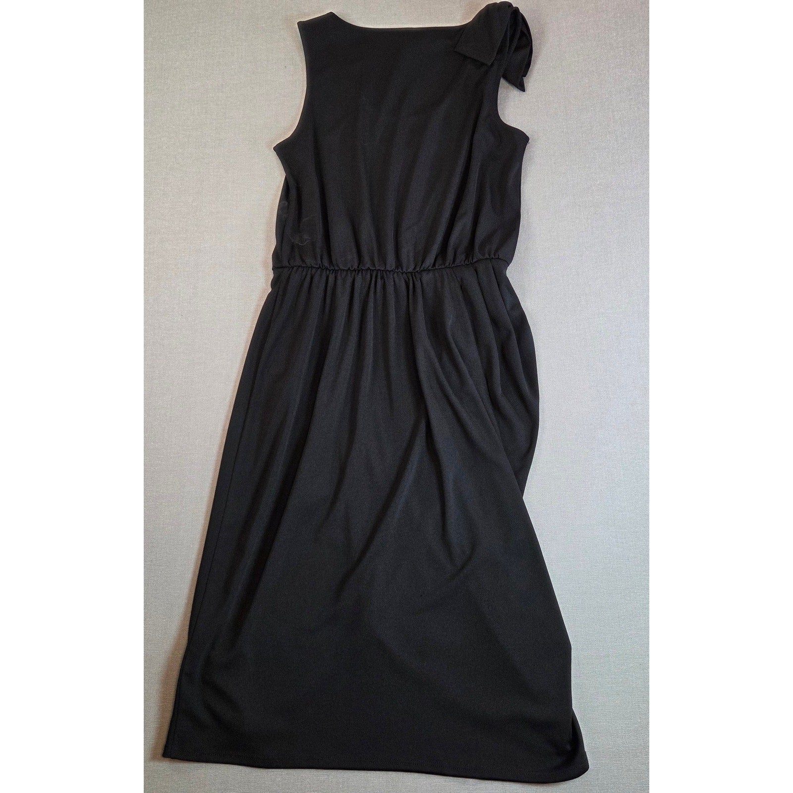 Dov Ri for Impulse Black Sleeveless Wrap Dress XS Polyester Macy’s Exclusive